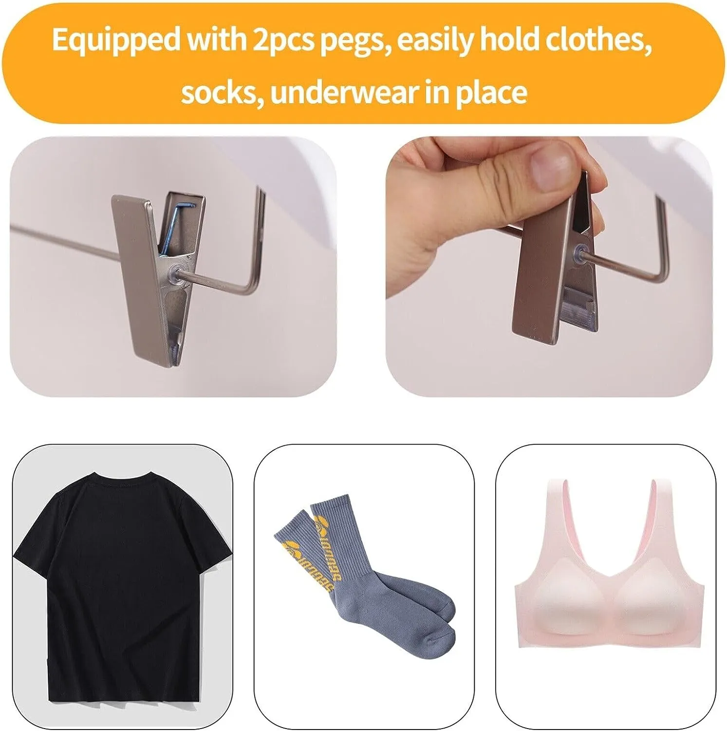 12 Children's Anti-Slip Eco-conscious Wooden Hangers with Soft Grip Clips | White