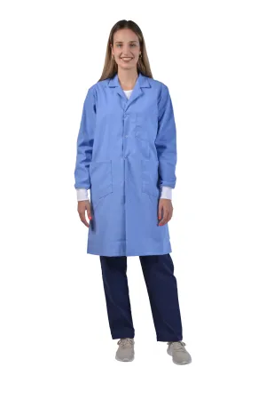42" Unisex Lab Coat with Knit Cuffs (AAMI Level I Fabric)