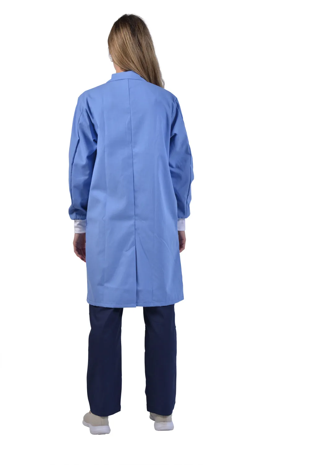 42" Unisex Lab Coat with Knit Cuffs (AAMI Level I Fabric)