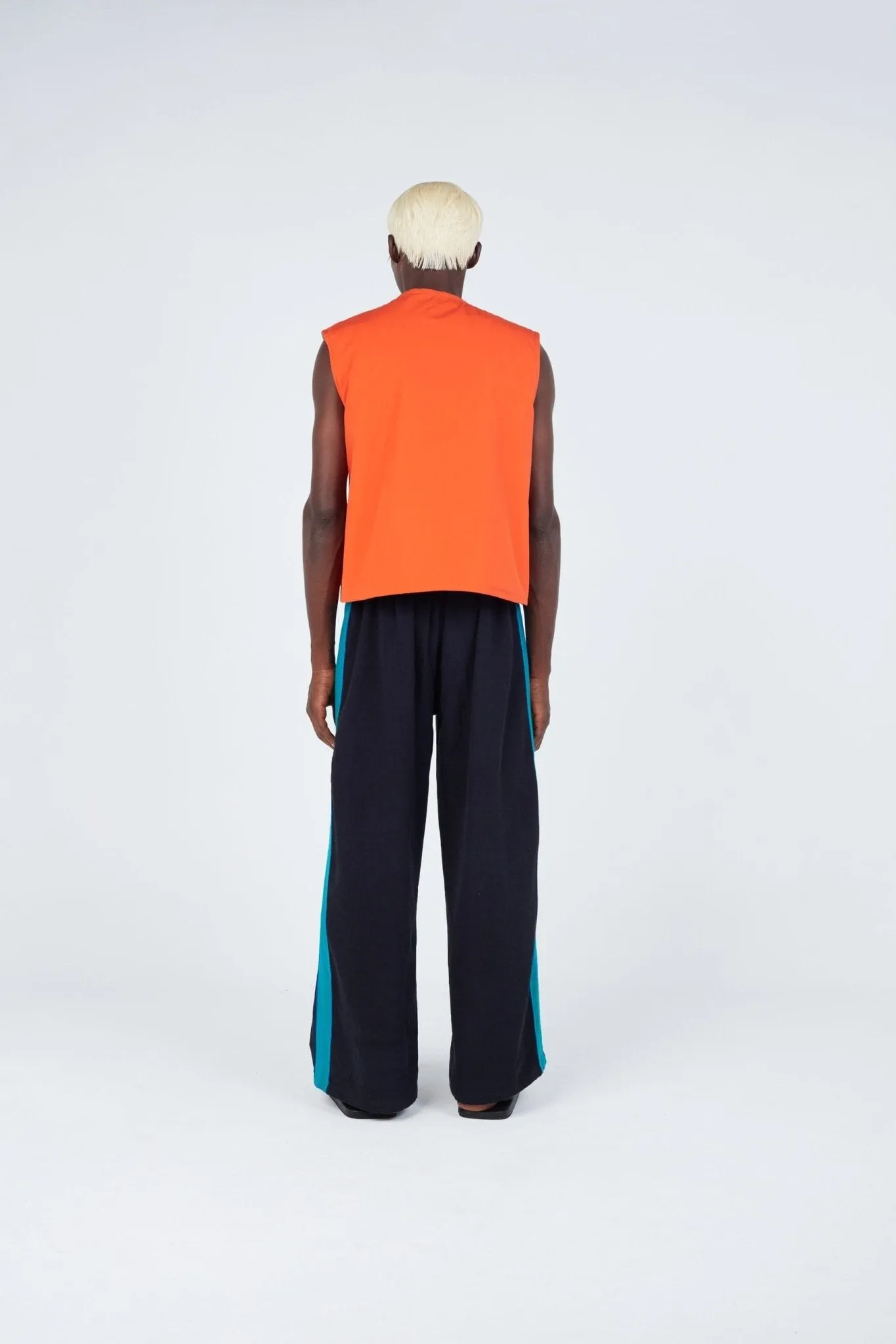 Abstract Reversible Puffer Vest