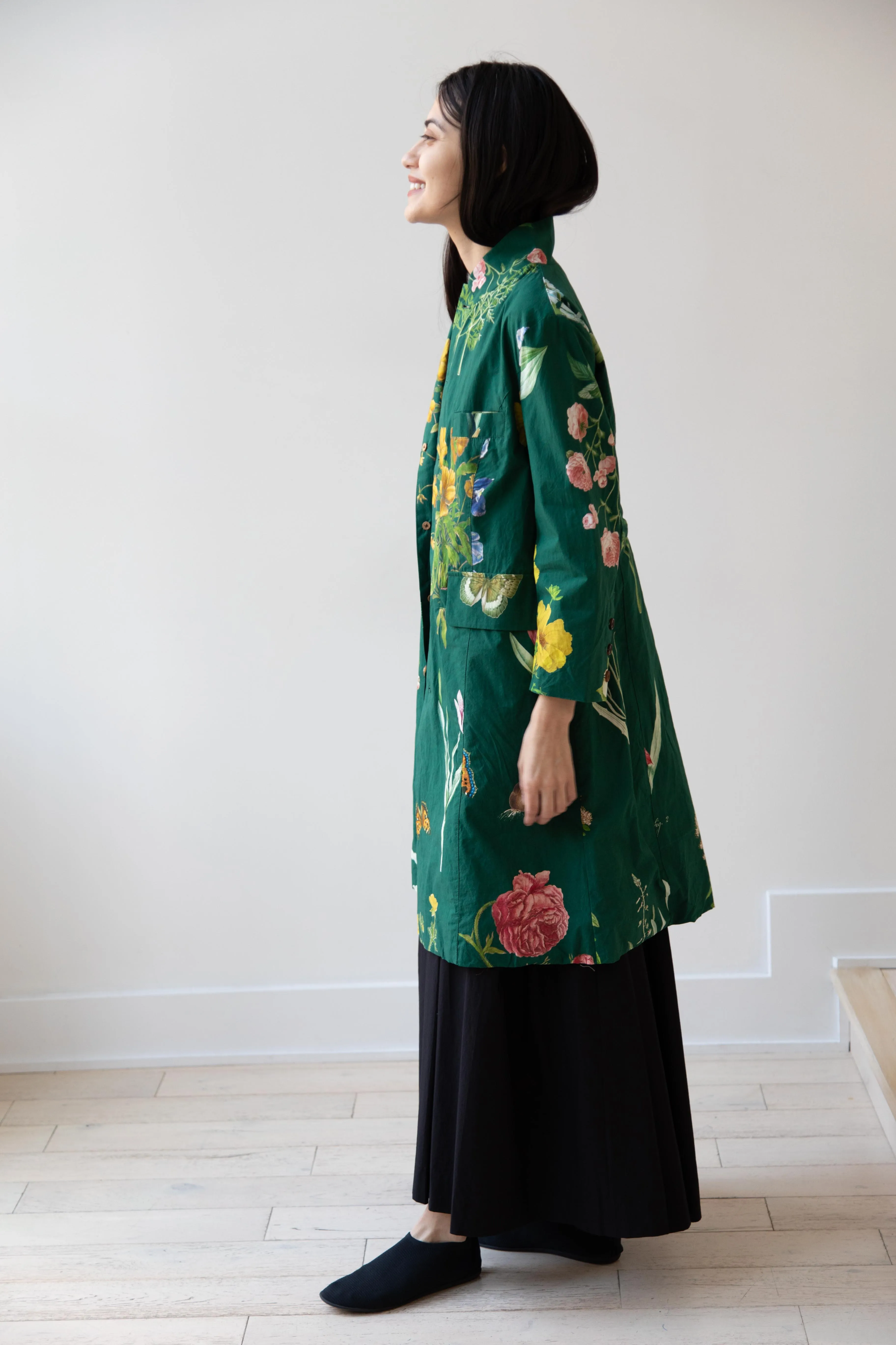 Aleksandr Manamïs | Coat in Jardin Vert