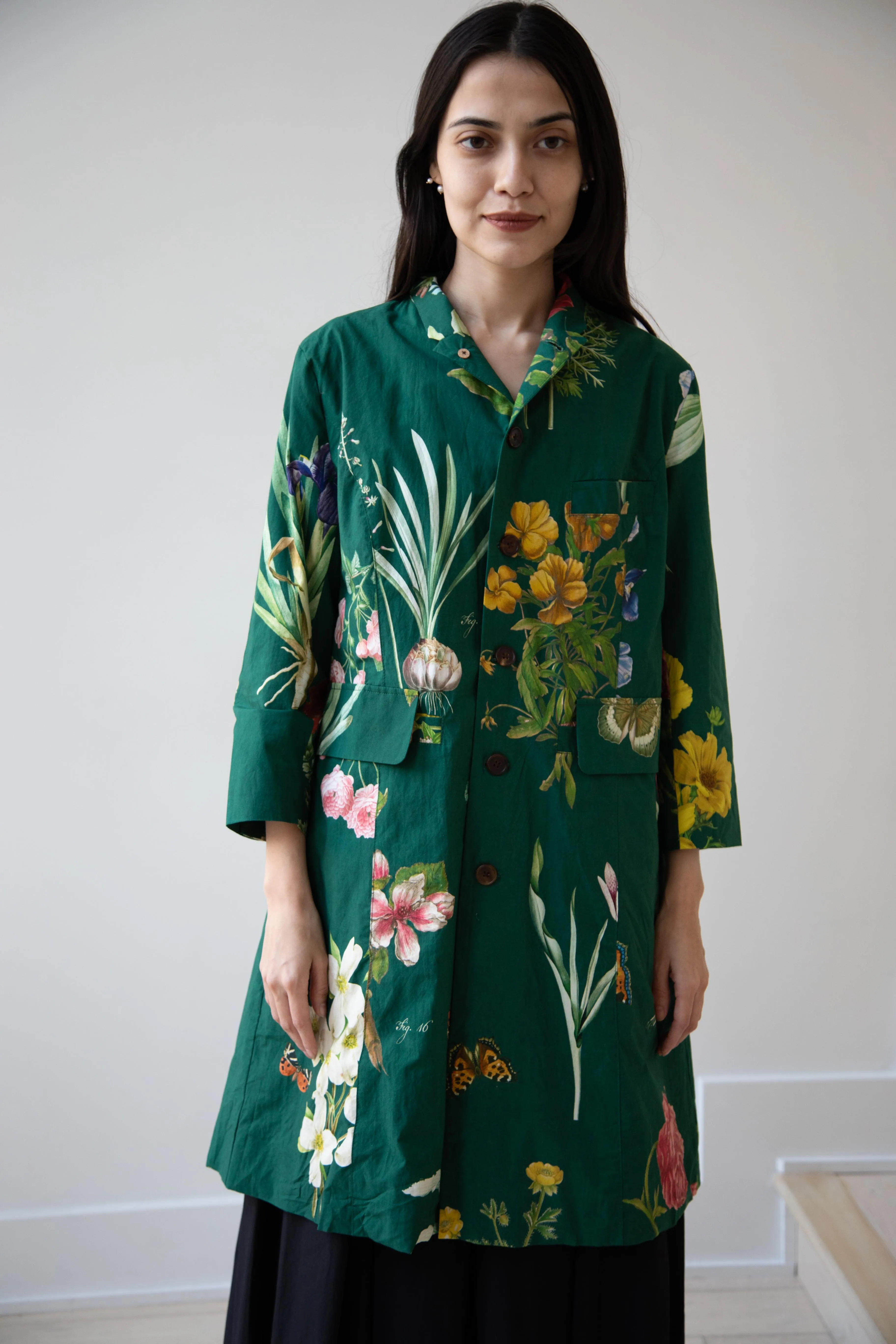Aleksandr Manamïs | Coat in Jardin Vert