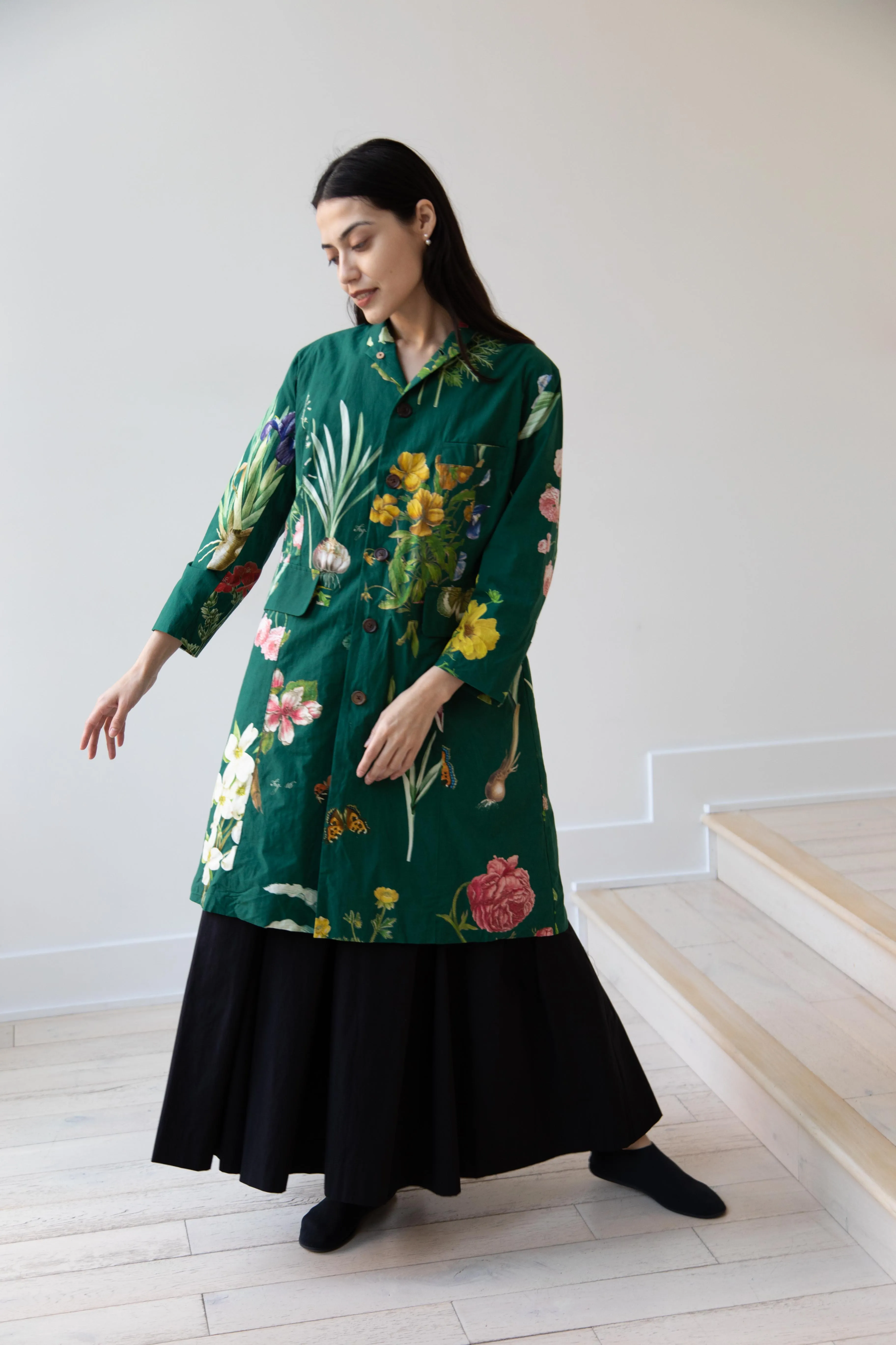 Aleksandr Manamïs | Coat in Jardin Vert