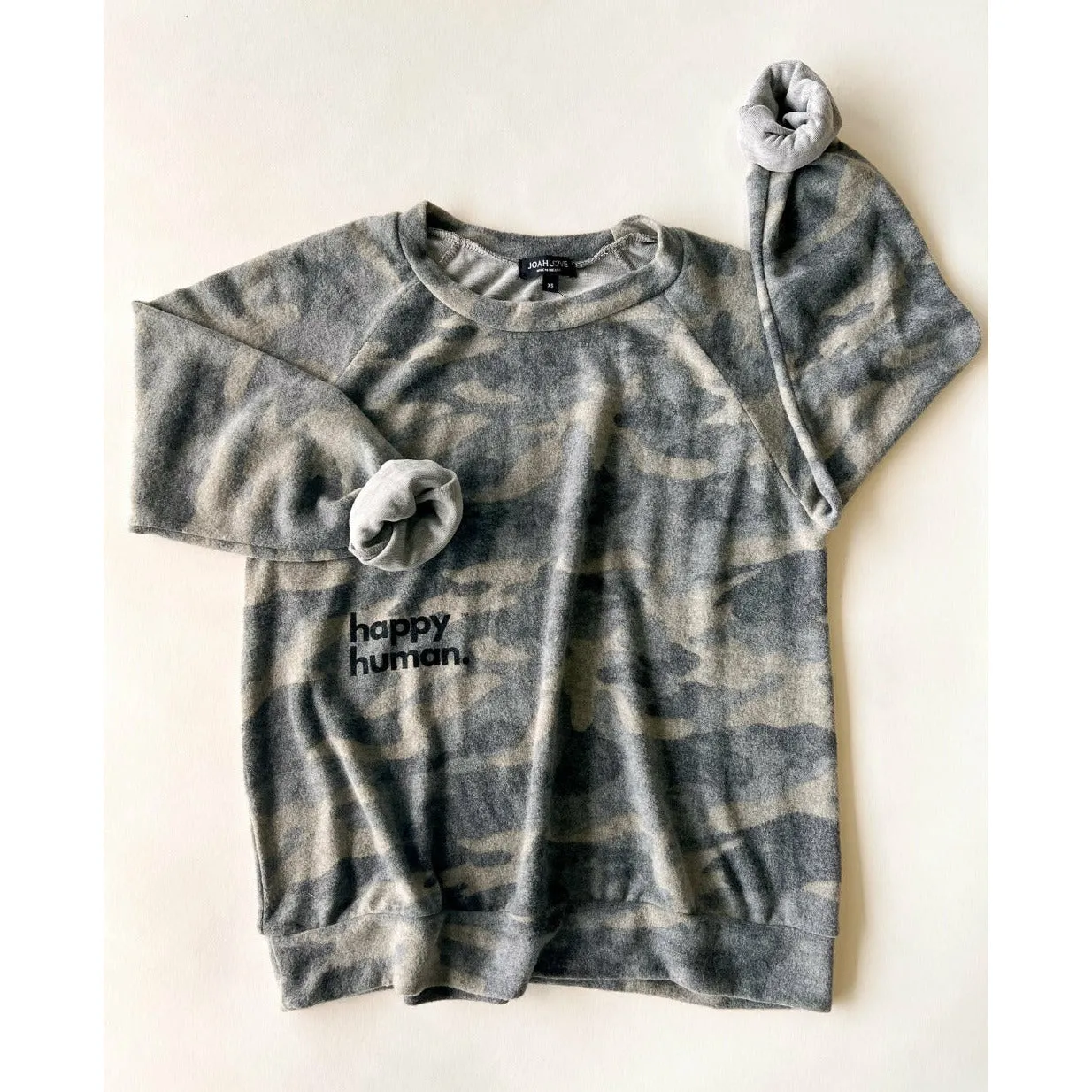 Alfie-Happy Human Adult Top | Brushed Camo FC