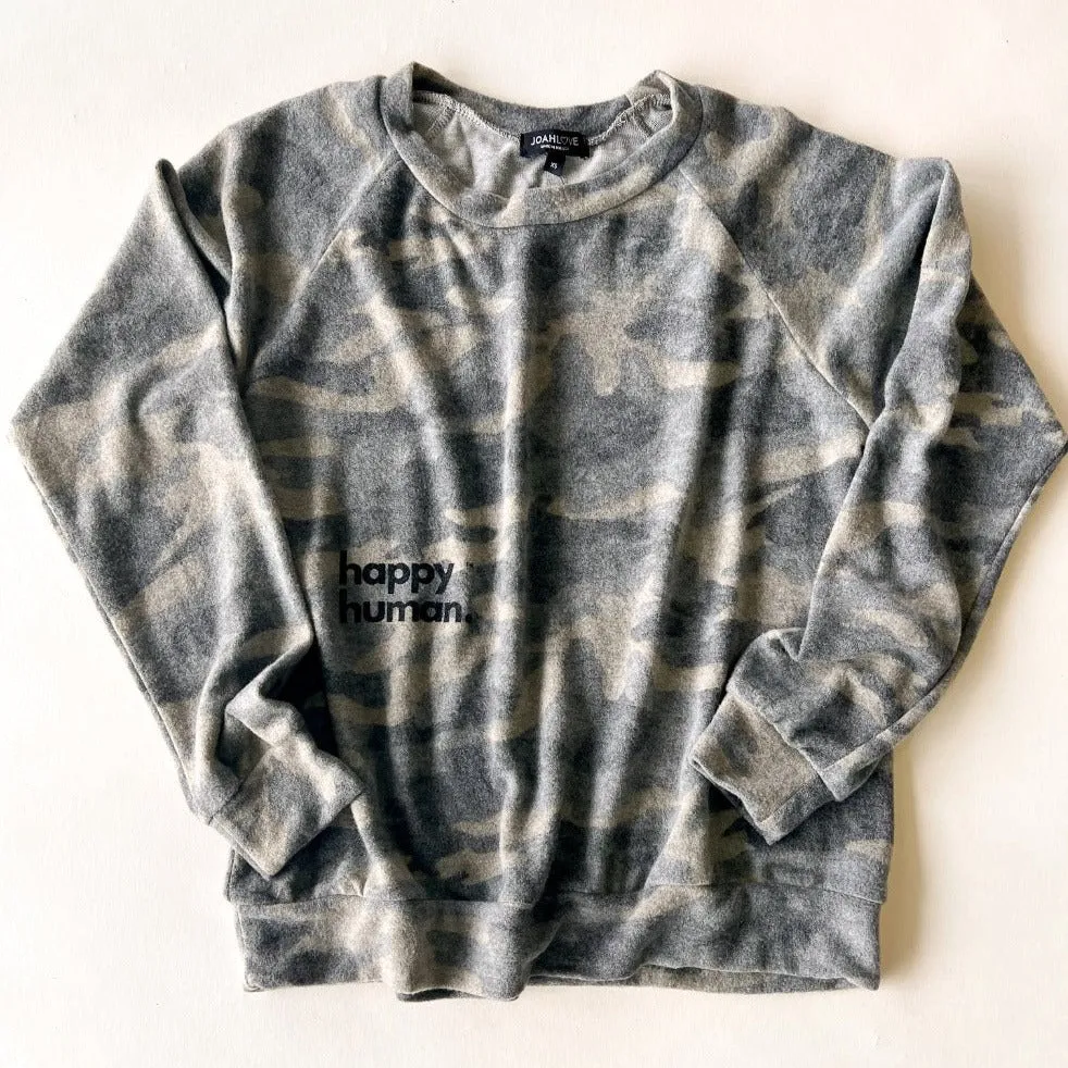 Alfie-Happy Human Adult Top | Brushed Camo FC