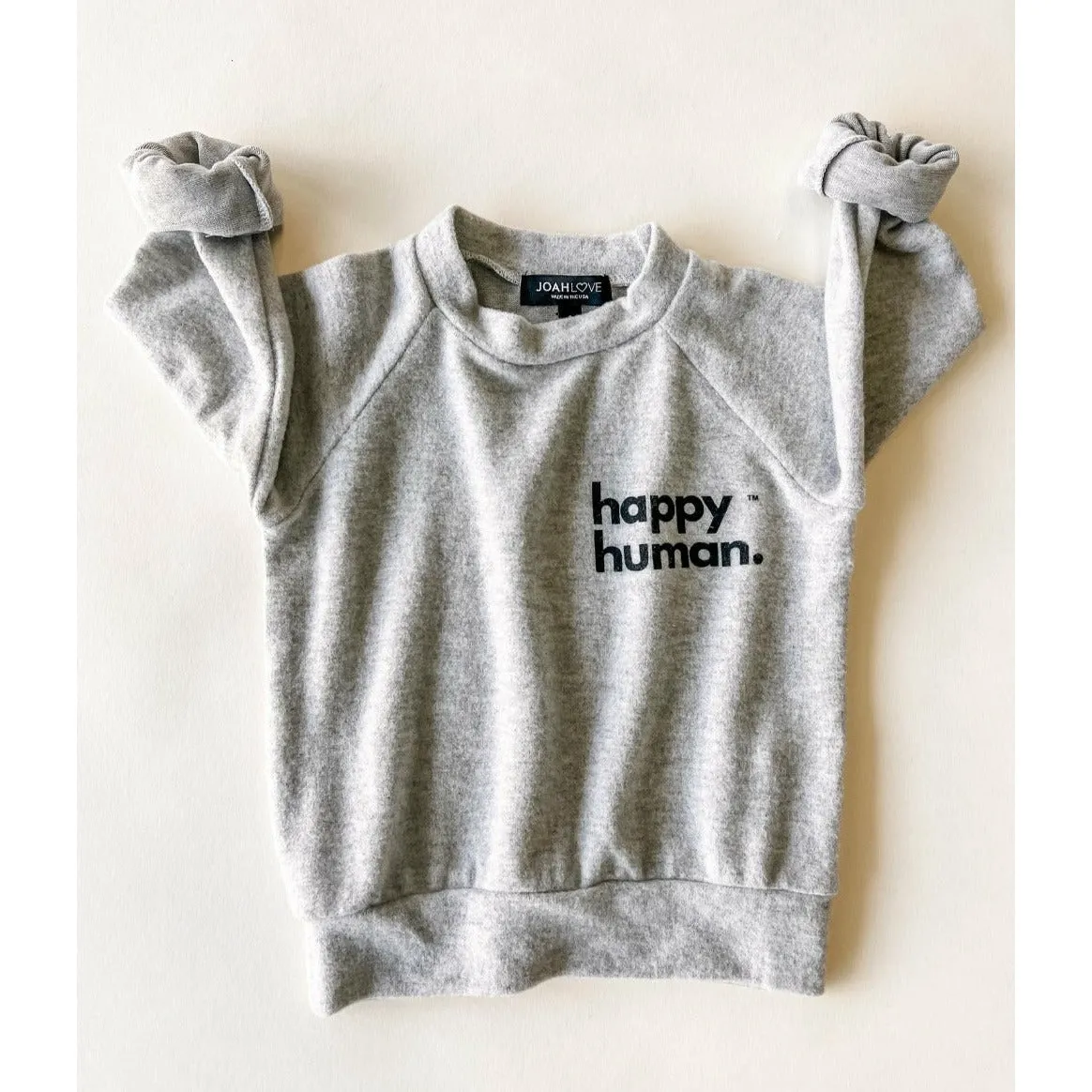Alfie-Happy Human Kids top | Heather FC