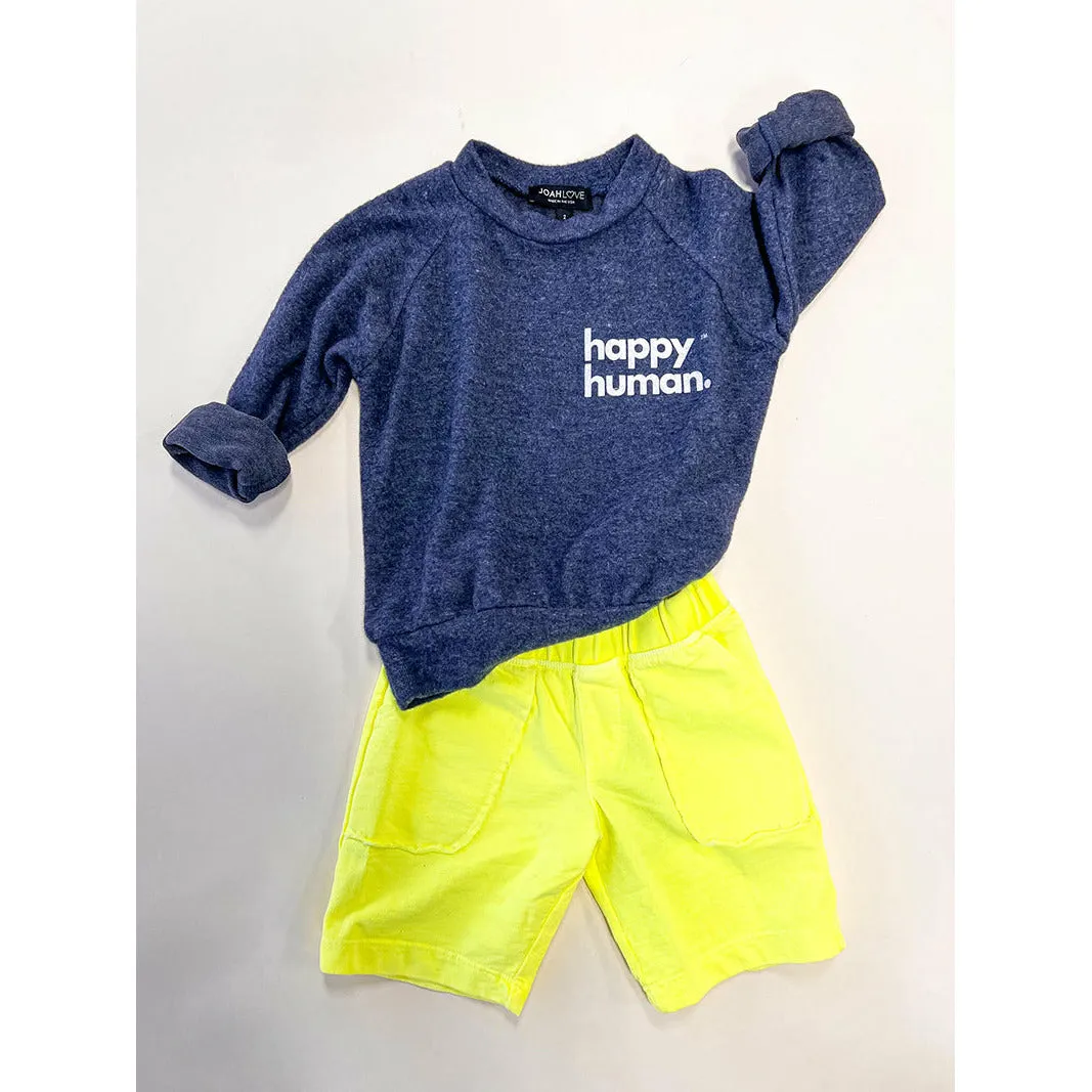 Alfie-Happy Human Kids top | Navy FC