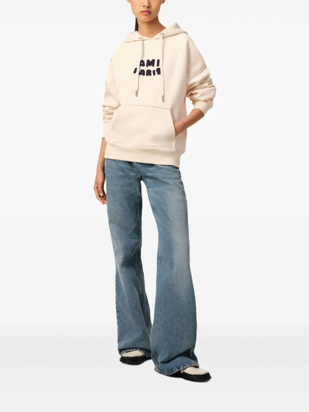Ami Paris Sweaters Beige