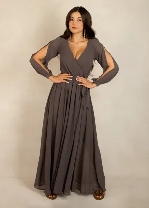 Aniya Bridesmaid Dress in Charcoal