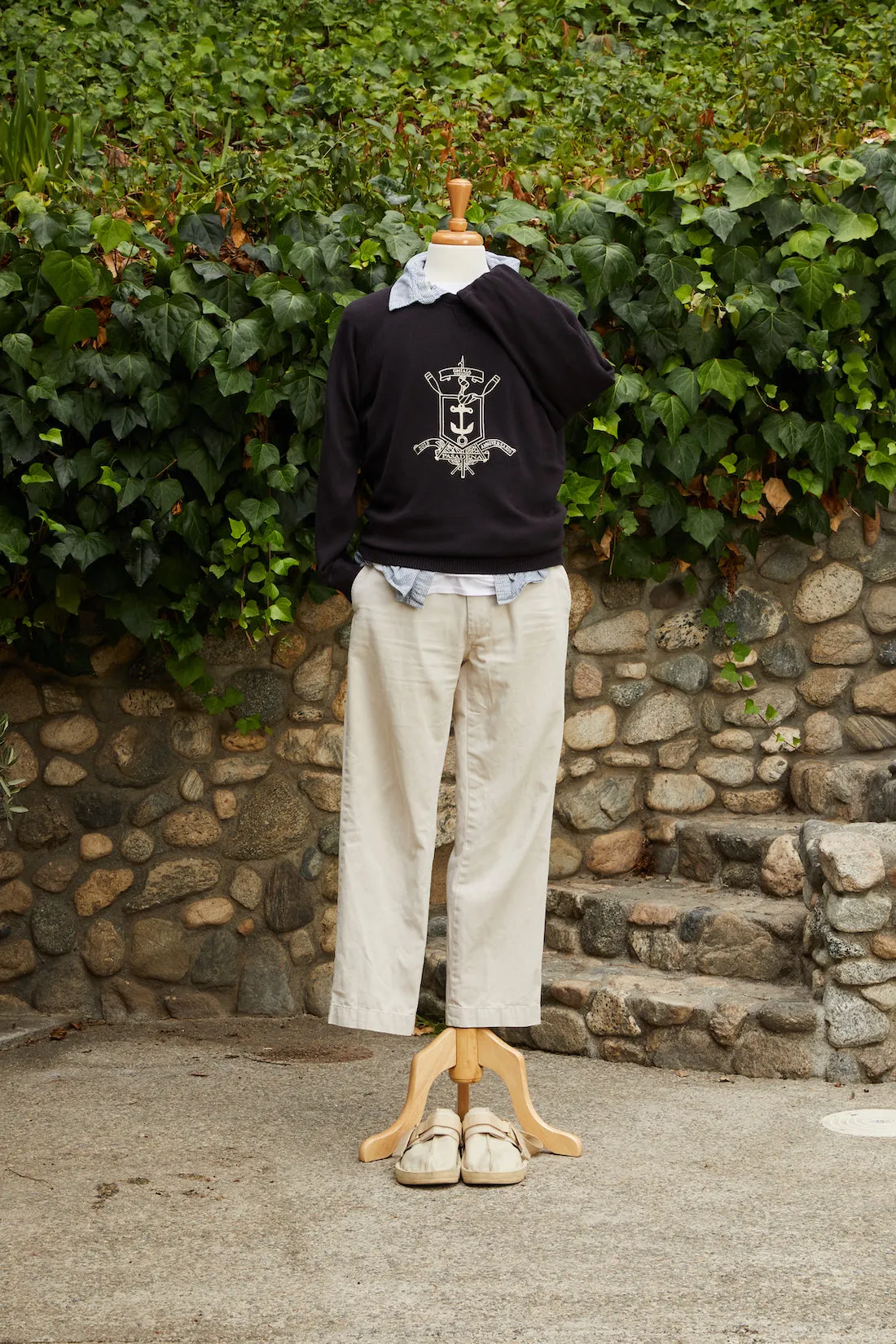Anniversary Cotton Raglan Crewneck