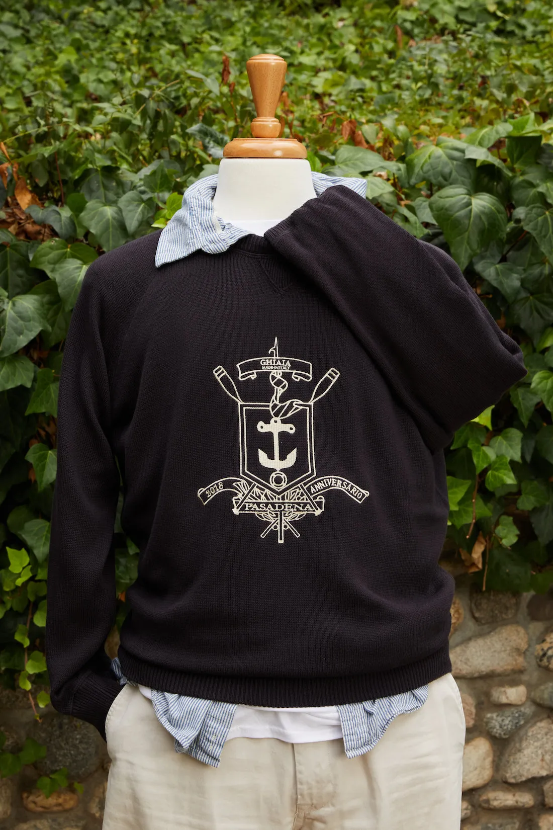 Anniversary Cotton Raglan Crewneck