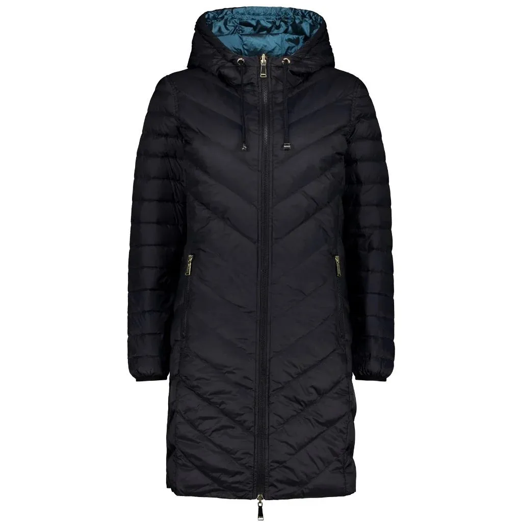 Arnie Women's 90/10 Reversible Down Coat - Black/Empire