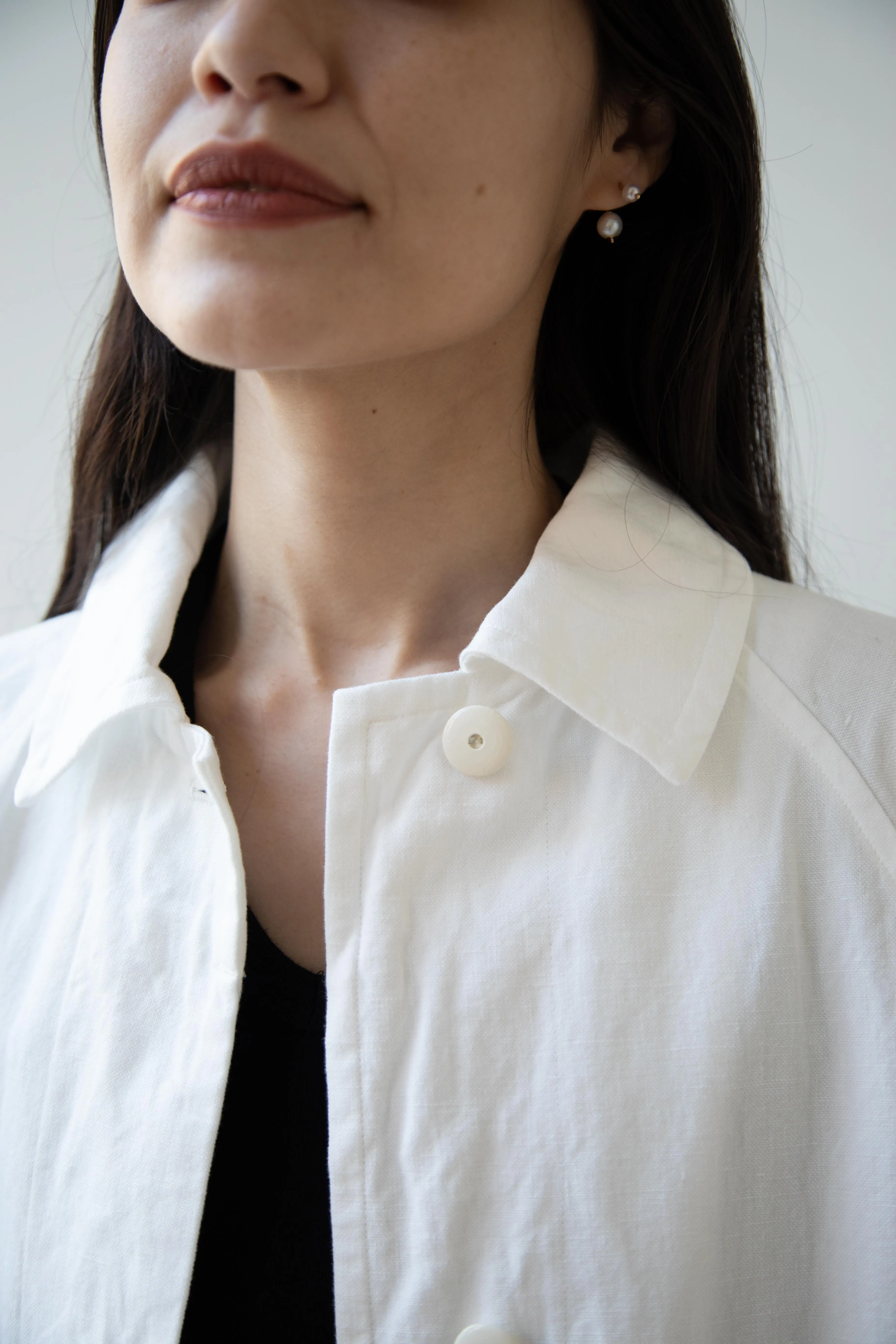 Arts & Science | Bal Collar Coat in Off White Cotton Linen
