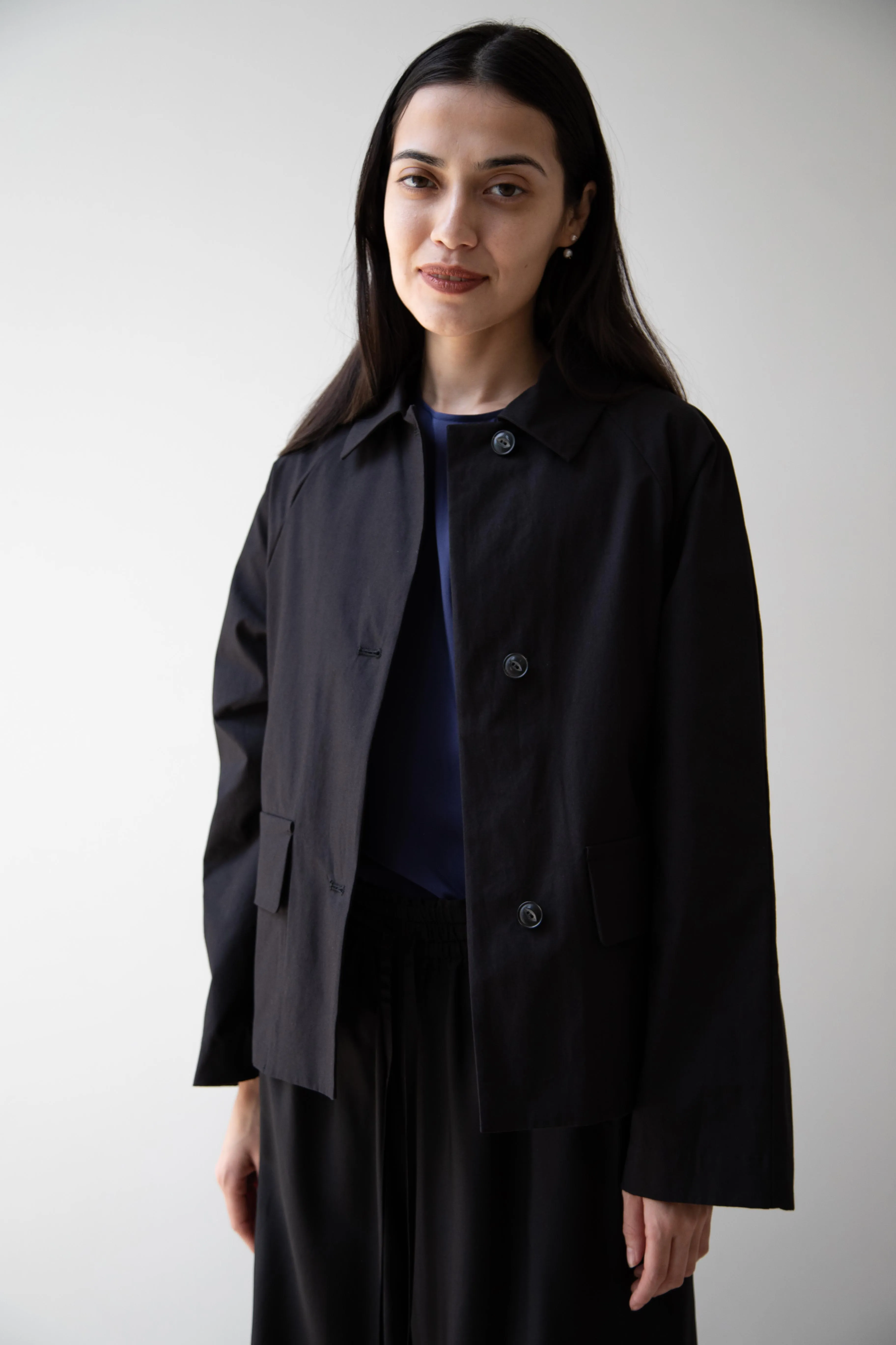 Arts & Science | Bal Collar Cropped Jacket in Black