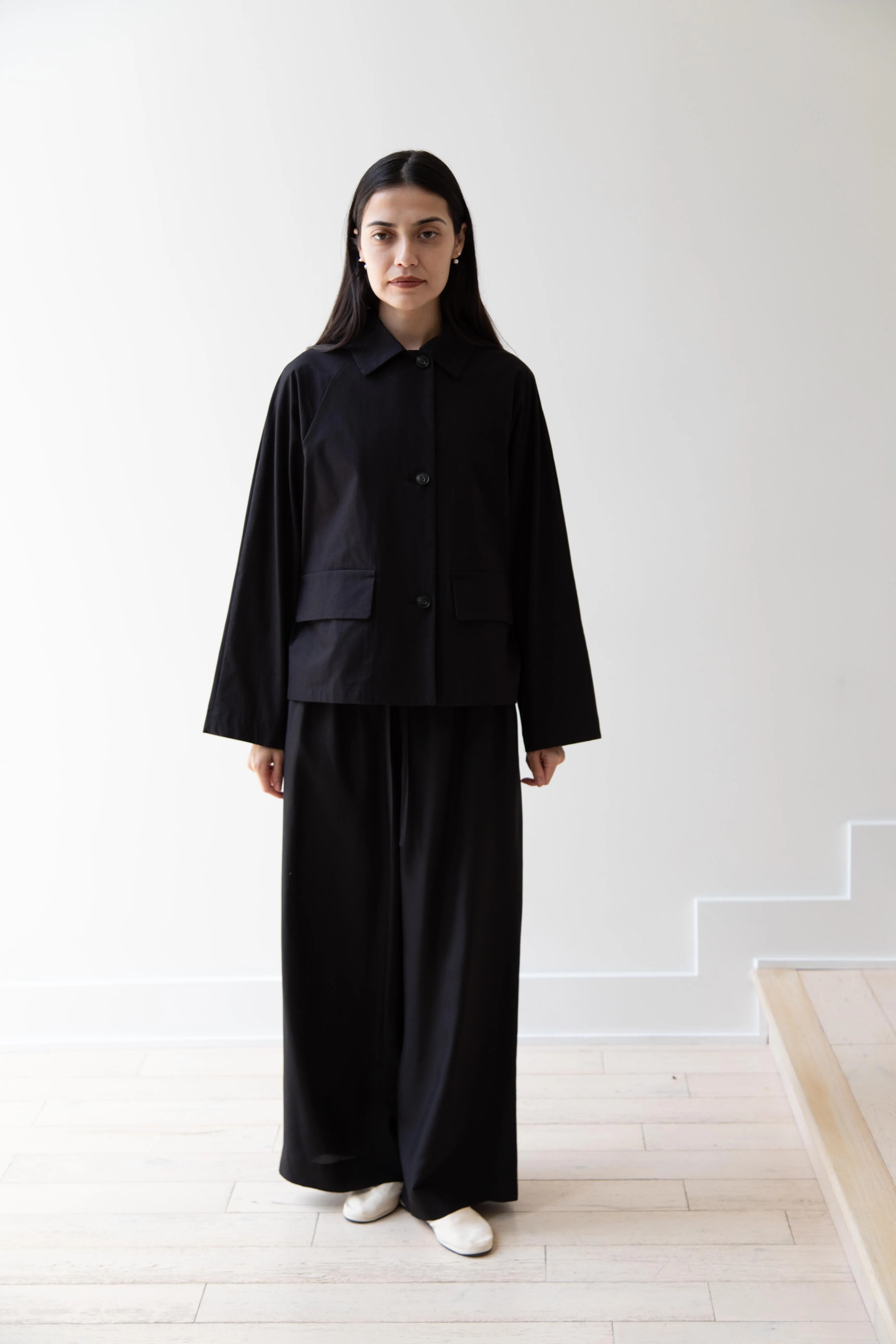 Arts & Science | Bal Collar Cropped Jacket in Black