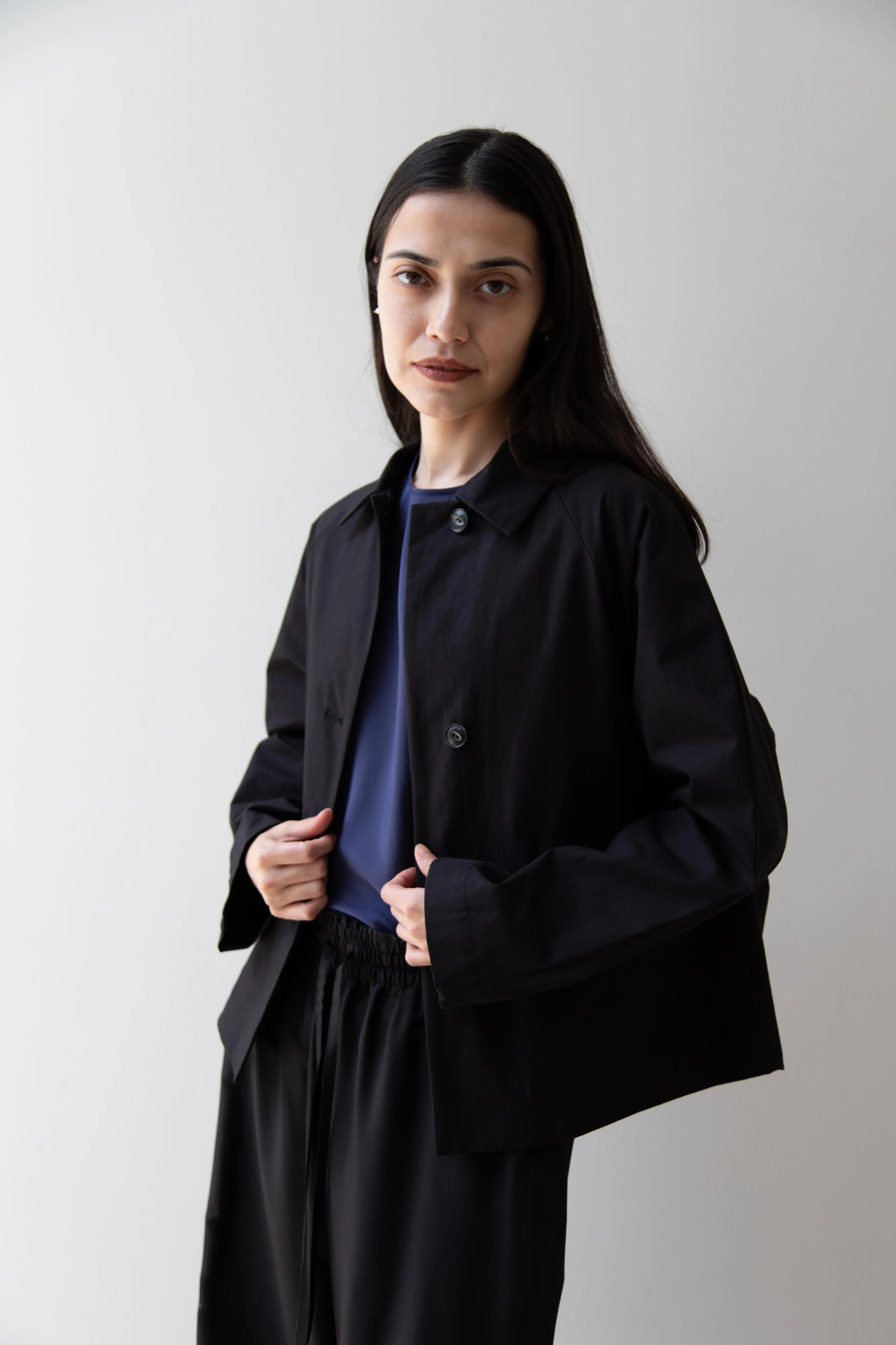 Arts & Science | Bal Collar Cropped Jacket in Black
