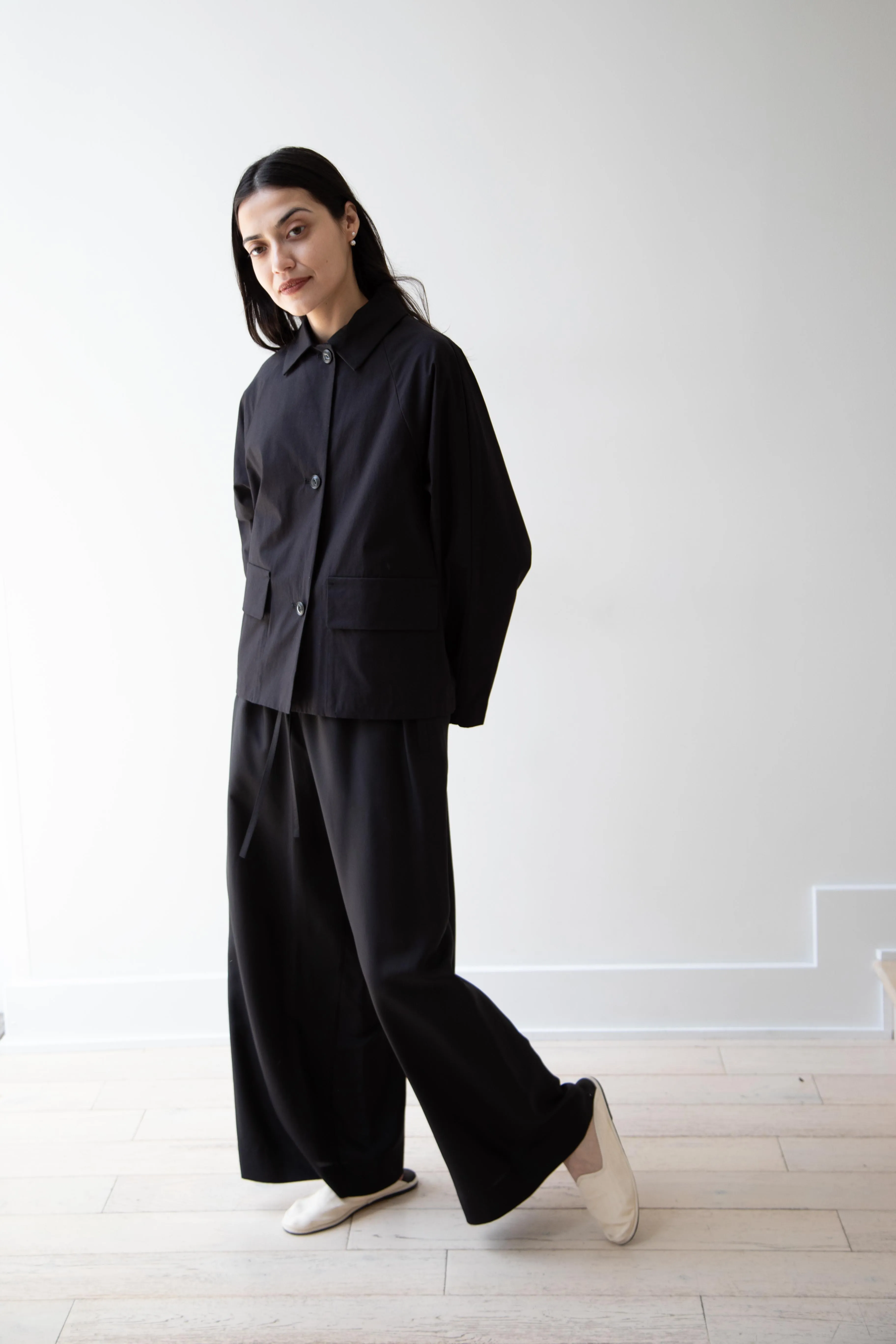 Arts & Science | Bal Collar Cropped Jacket in Black