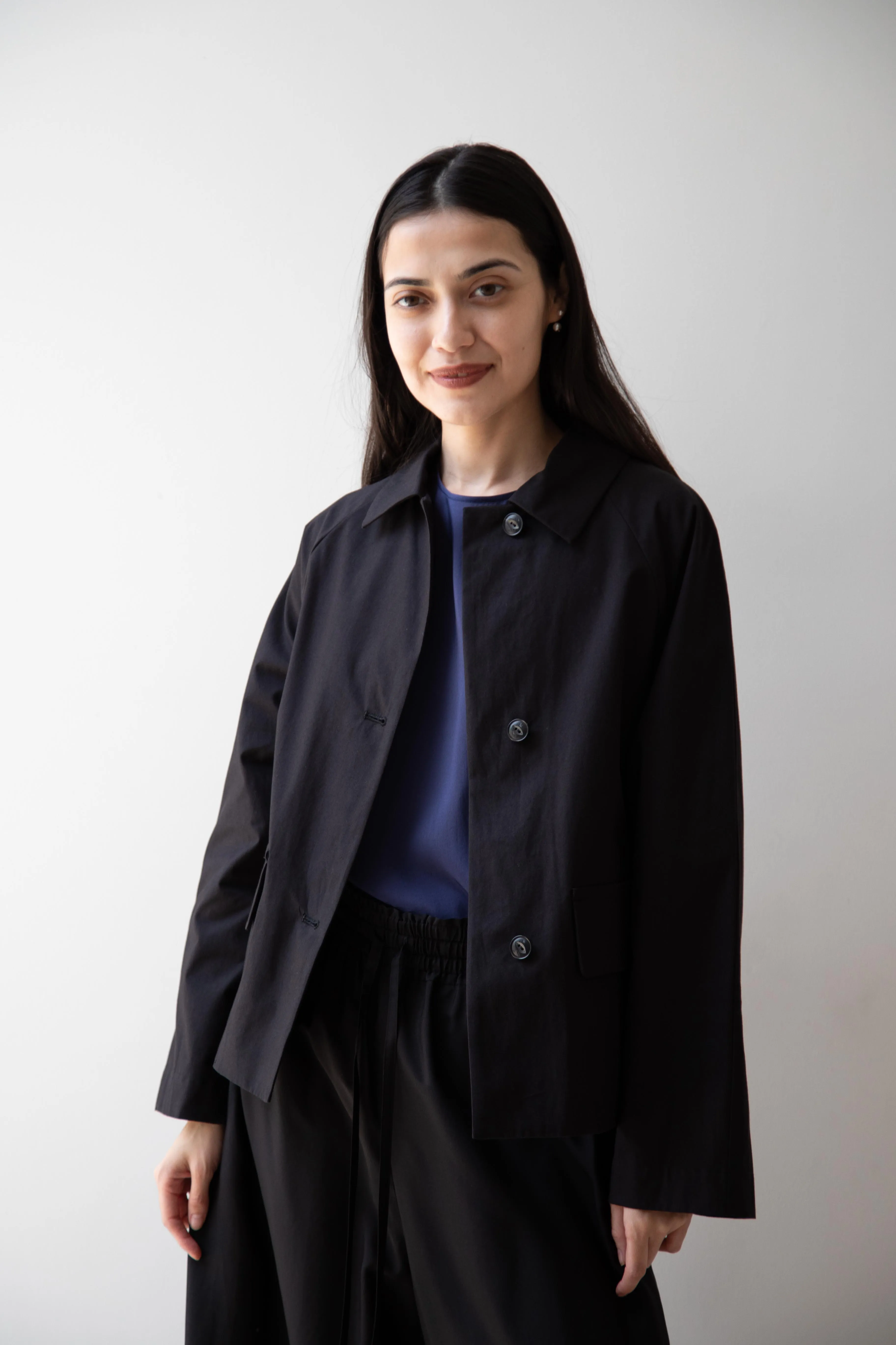 Arts & Science | Bal Collar Cropped Jacket in Black