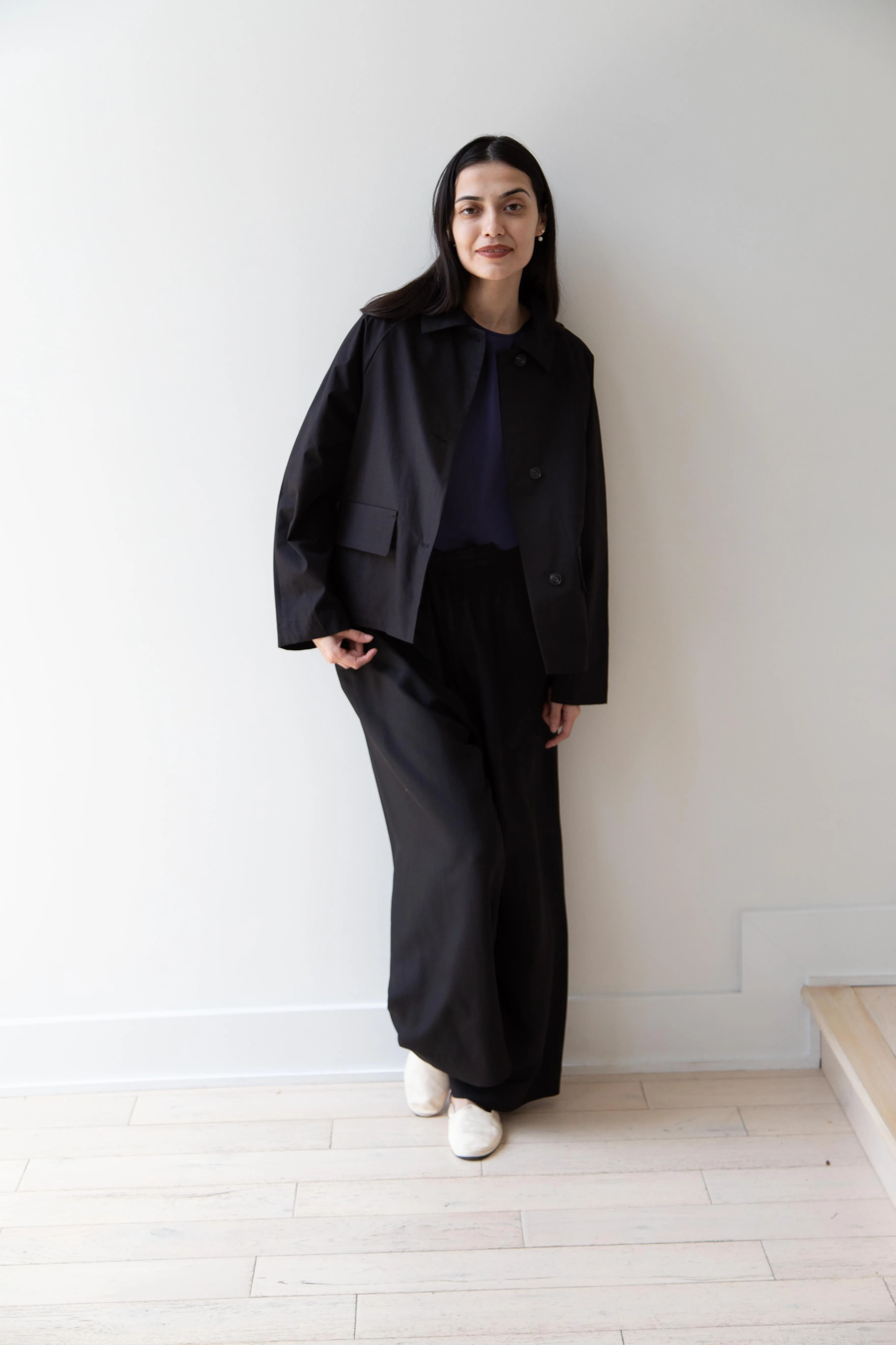 Arts & Science | Bal Collar Cropped Jacket in Black