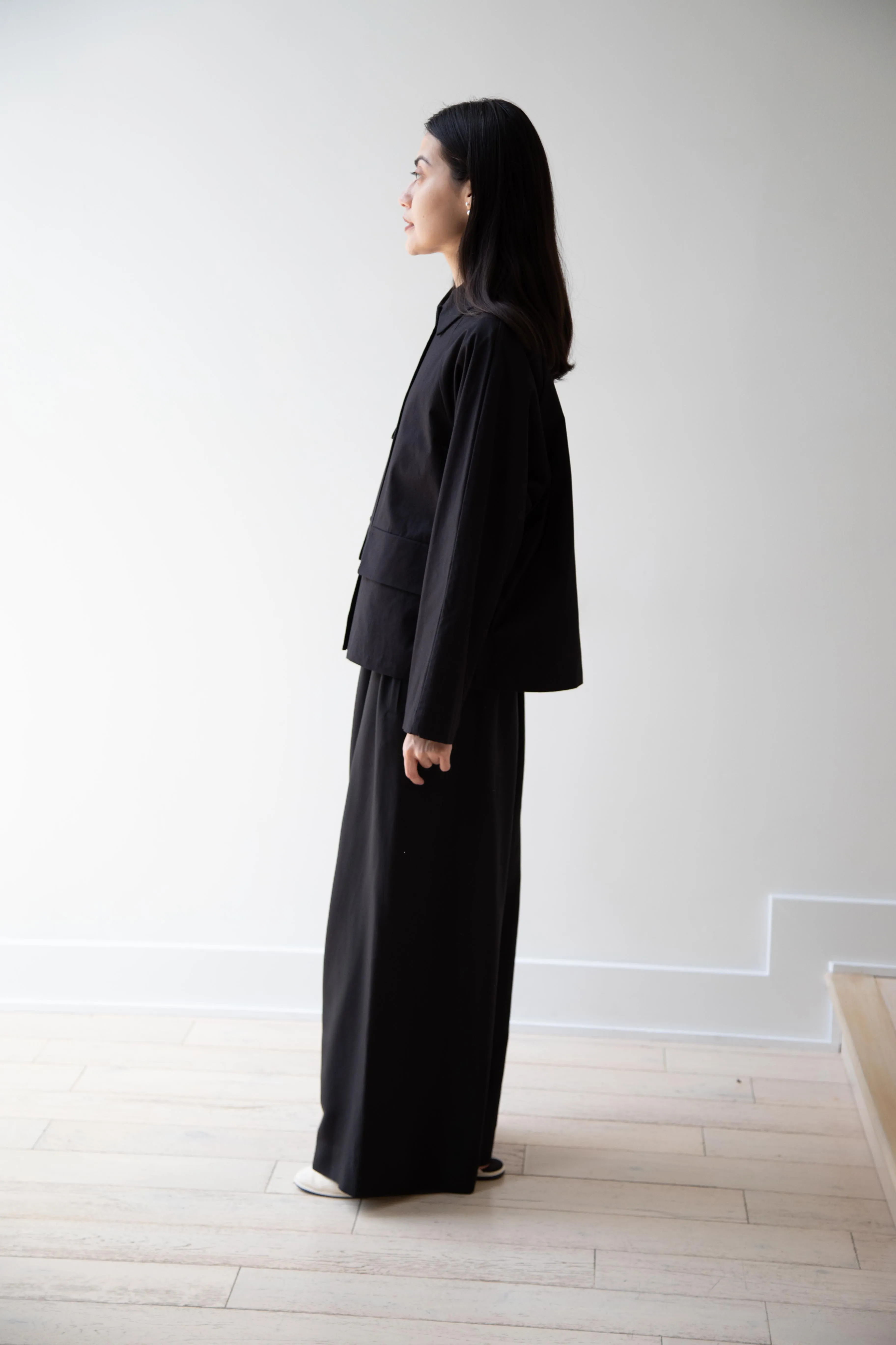 Arts & Science | Bal Collar Cropped Jacket in Black