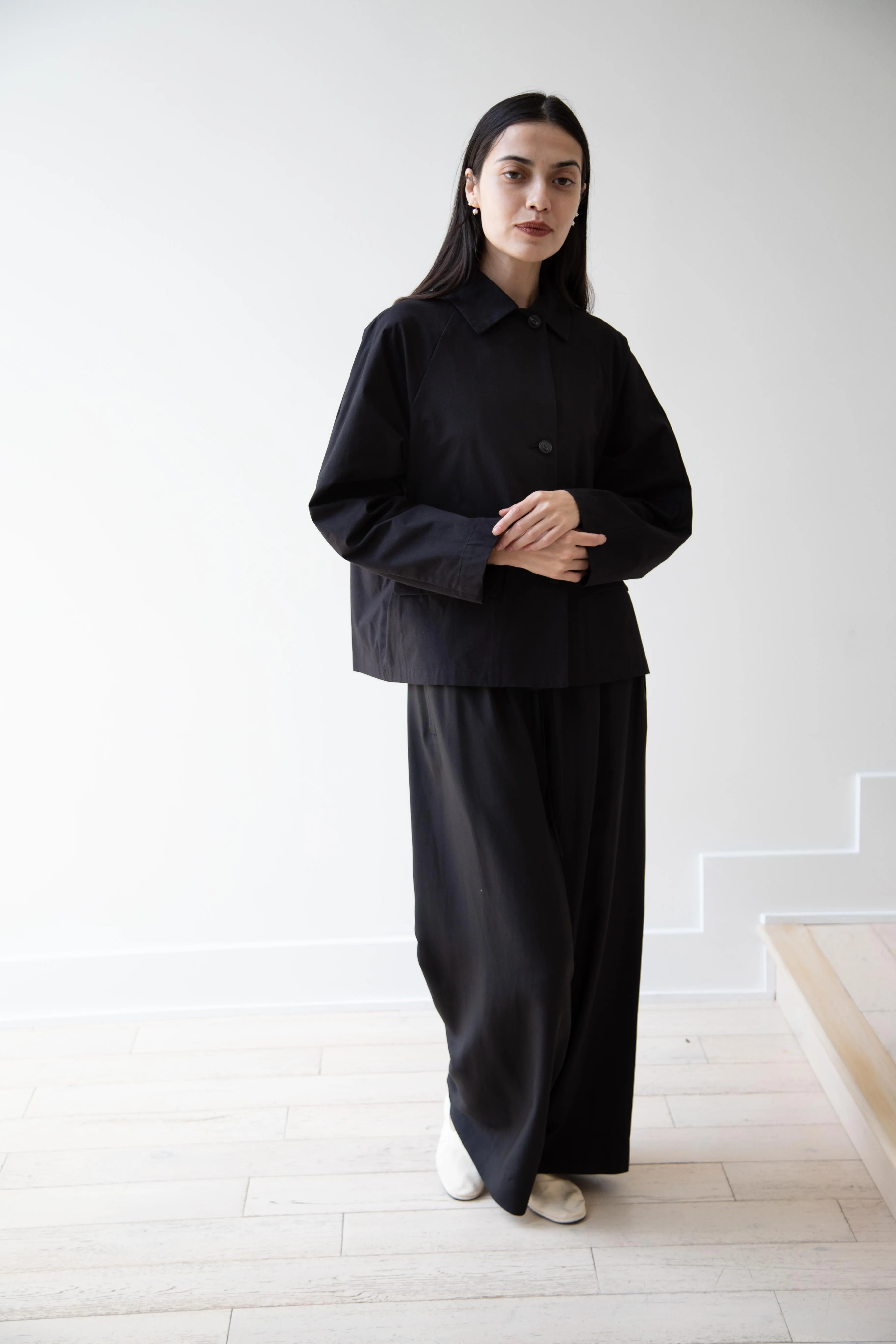 Arts & Science | Bal Collar Cropped Jacket in Black
