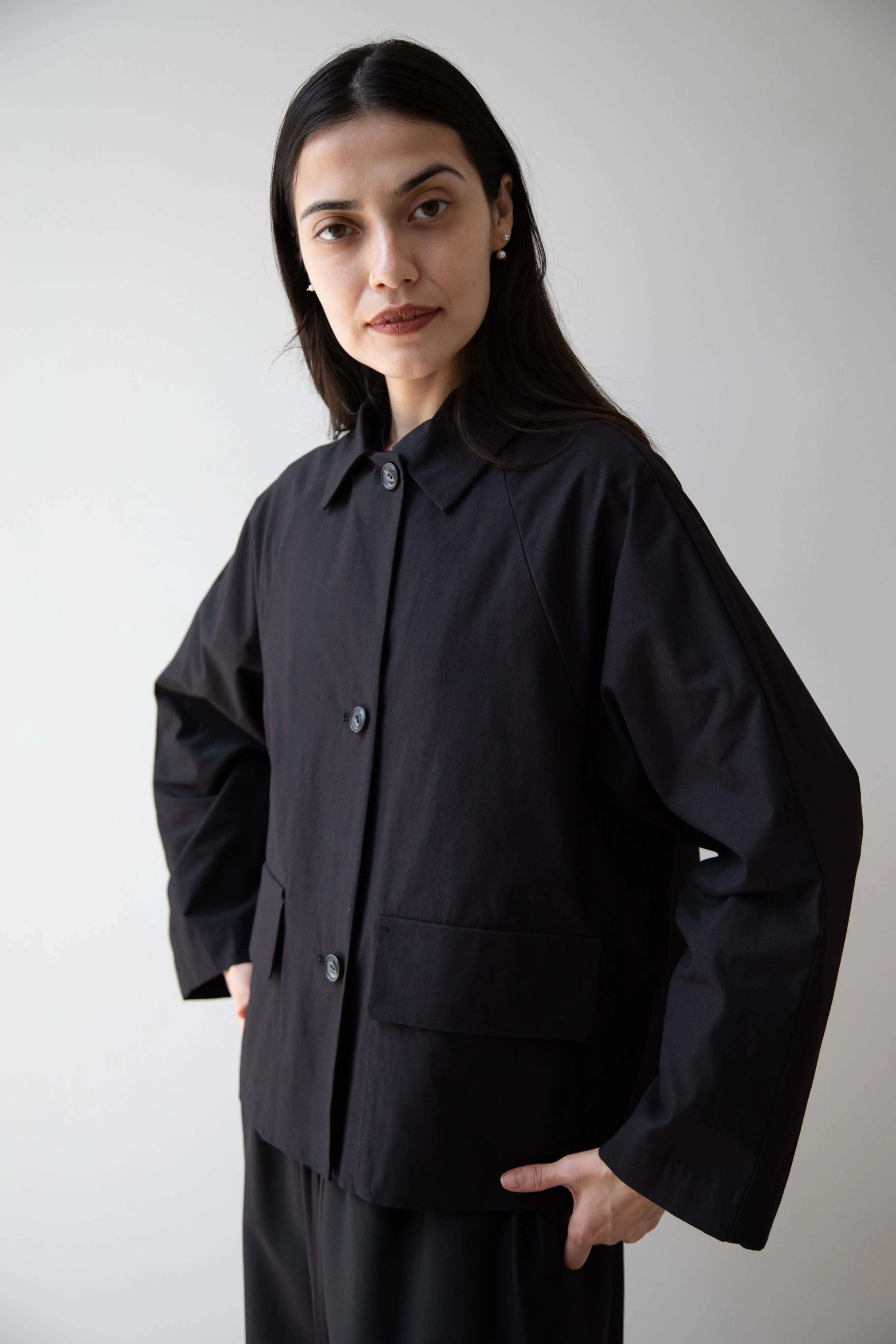 Arts & Science | Bal Collar Cropped Jacket in Black