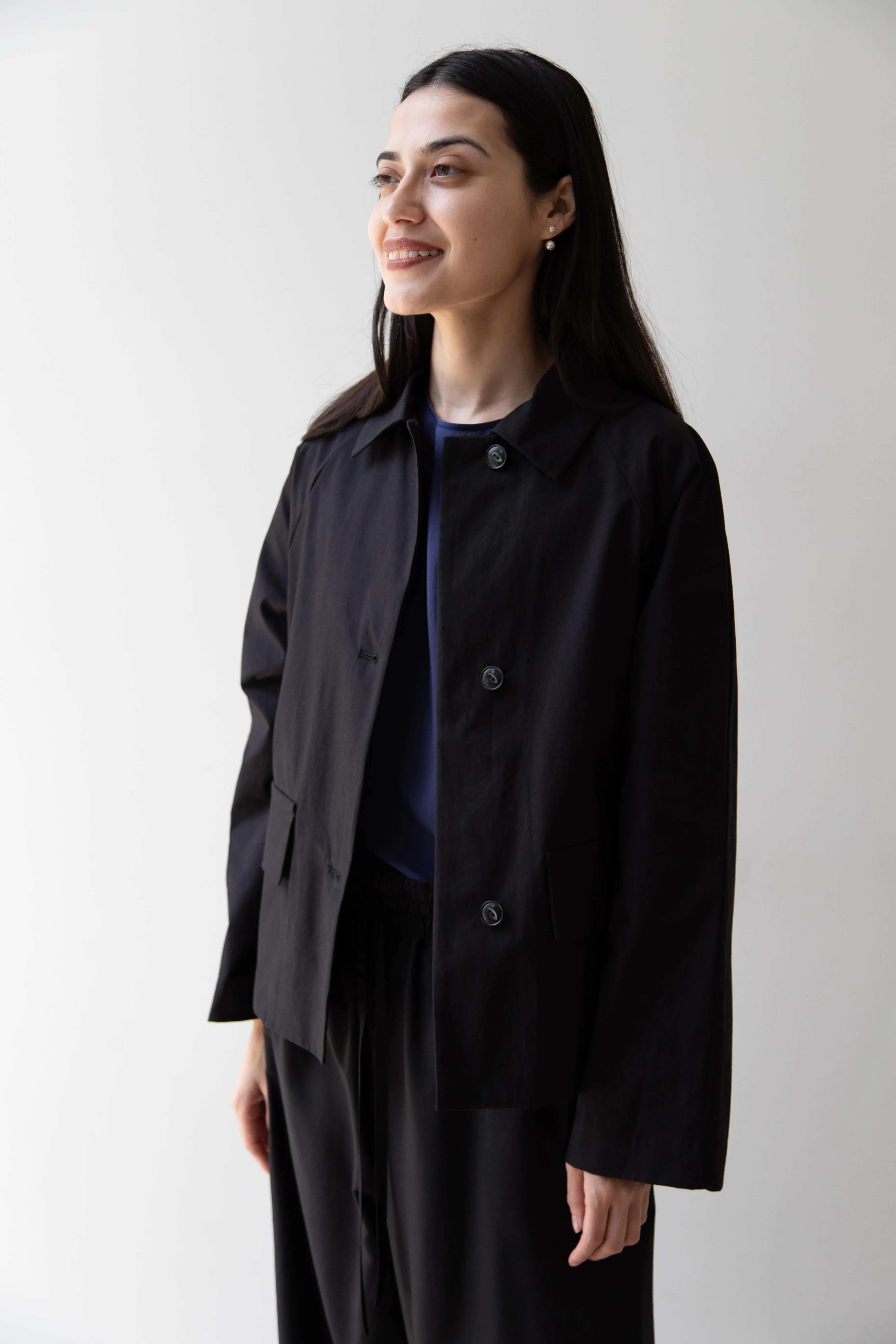 Arts & Science | Bal Collar Cropped Jacket in Black