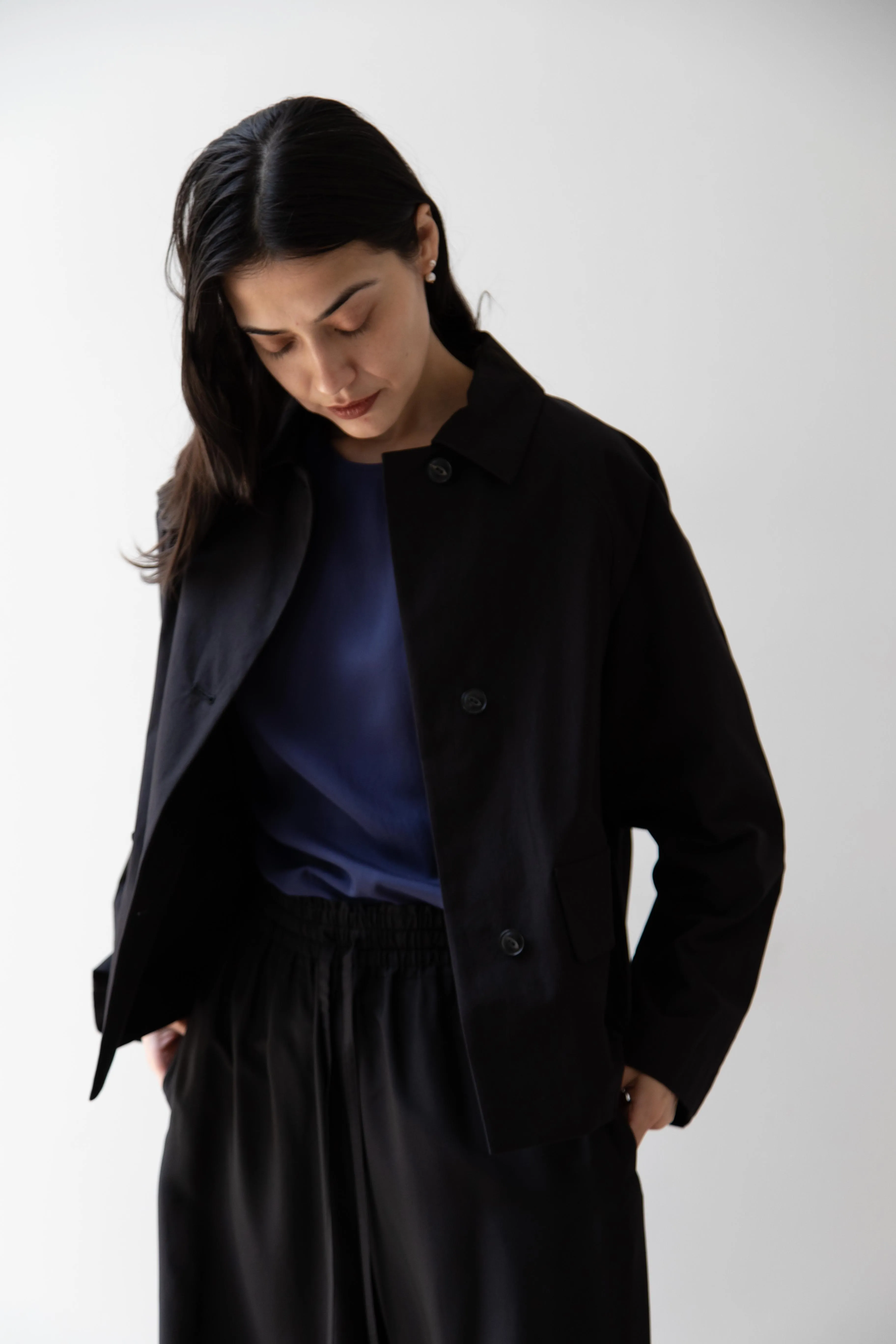 Arts & Science | Bal Collar Cropped Jacket in Black