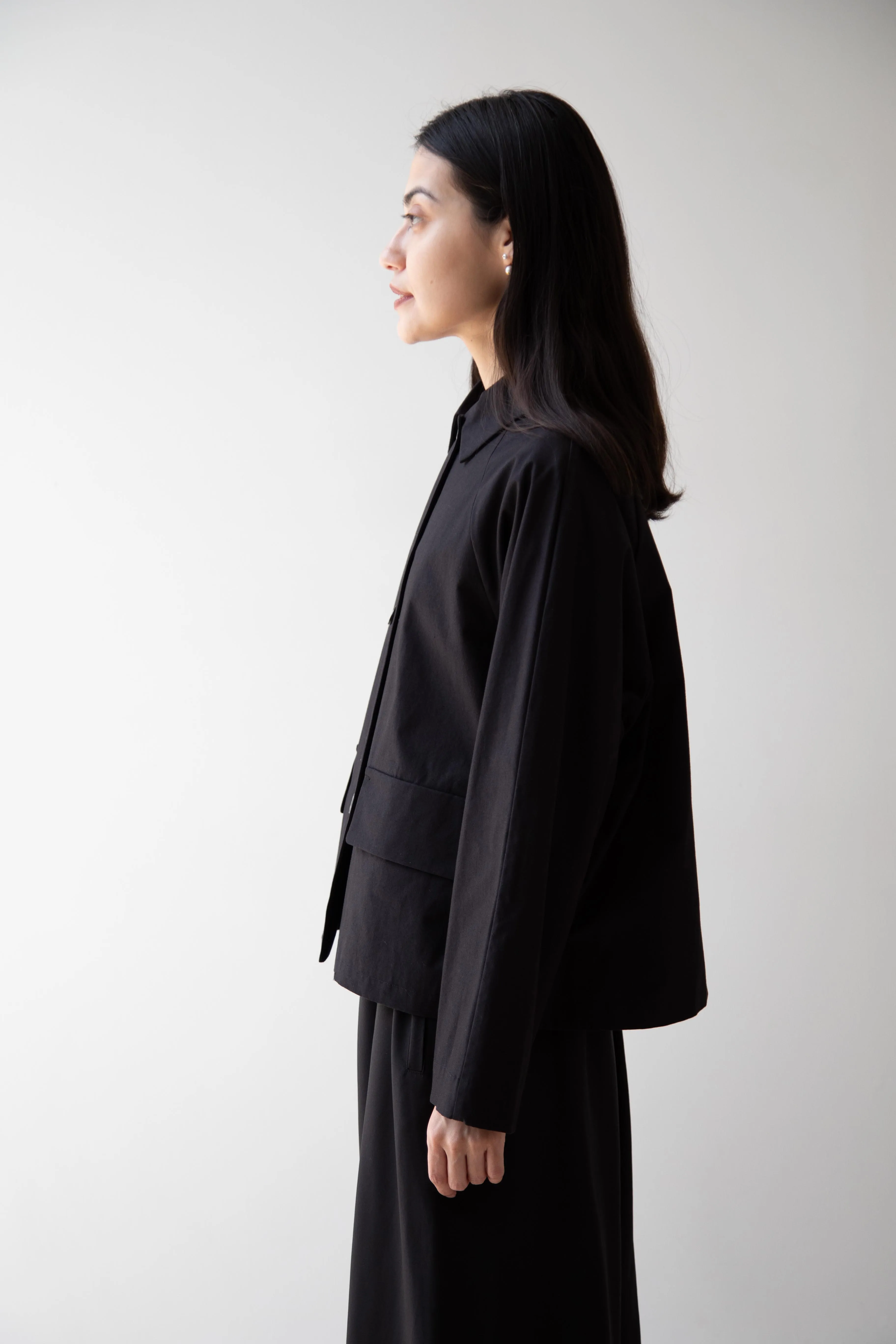 Arts & Science | Bal Collar Cropped Jacket in Black