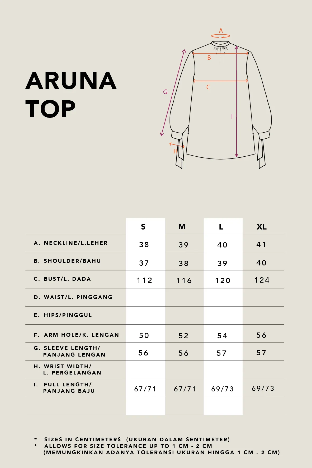ARUNA GATHERED NECK TOP KHAKI