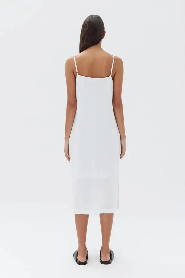 ASSEMBLY LABEL - Linen Slip Dress - White