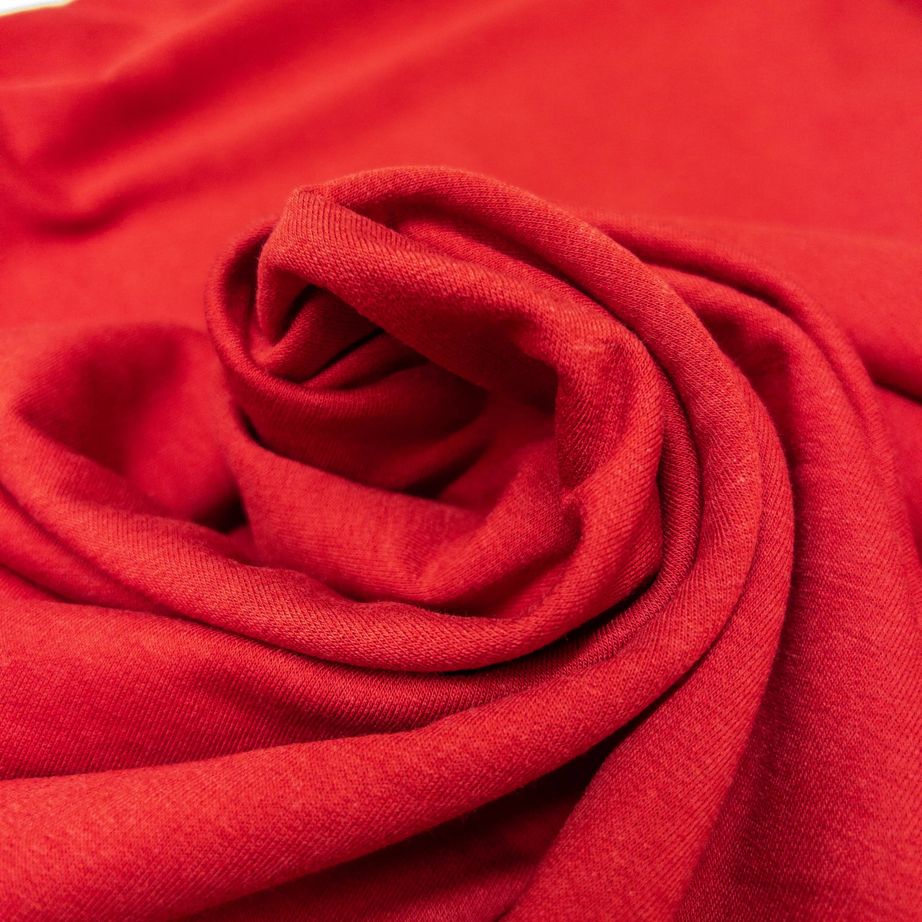 Bamboo/ Cotton French Terry in Deep Red