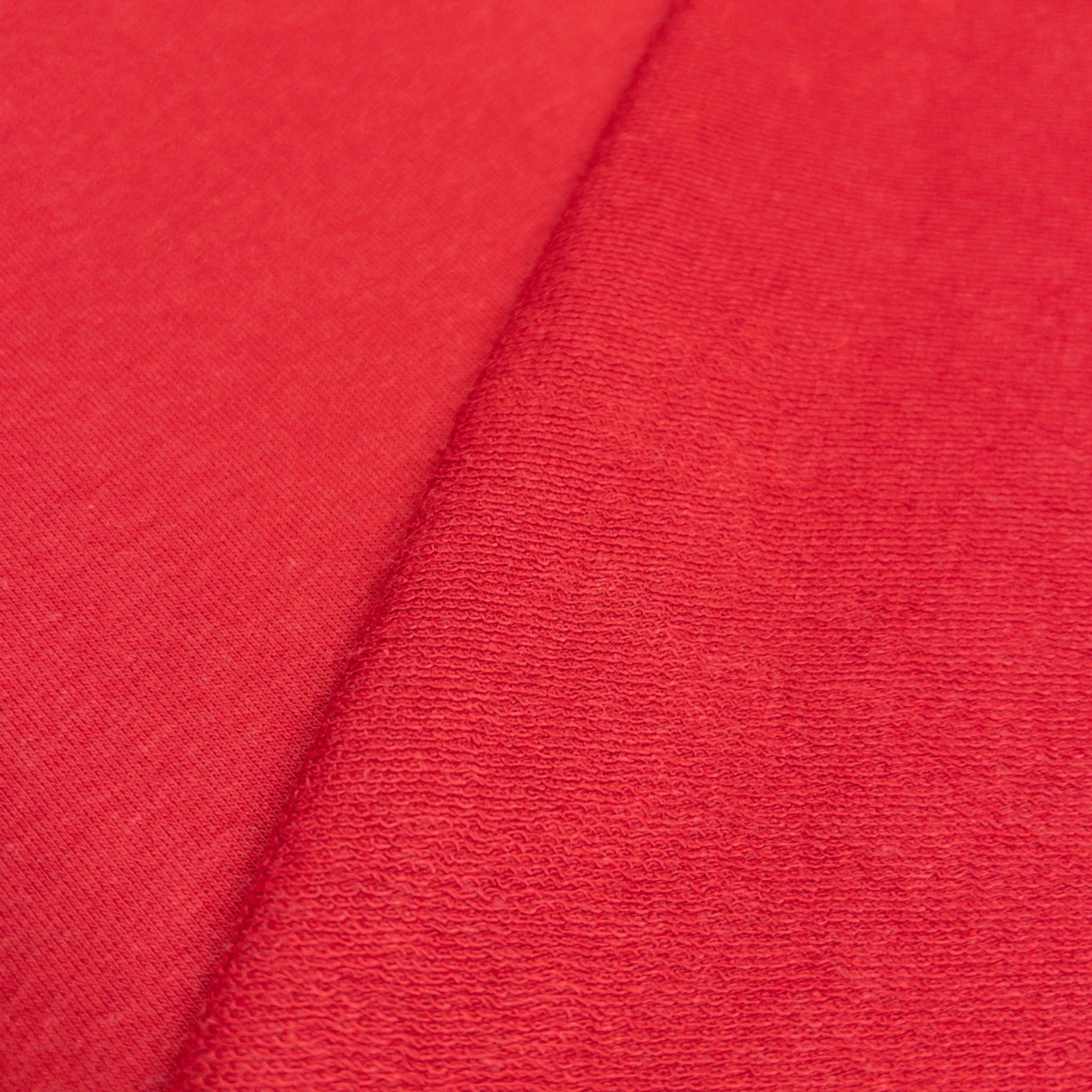 Bamboo/ Cotton French Terry in Deep Red
