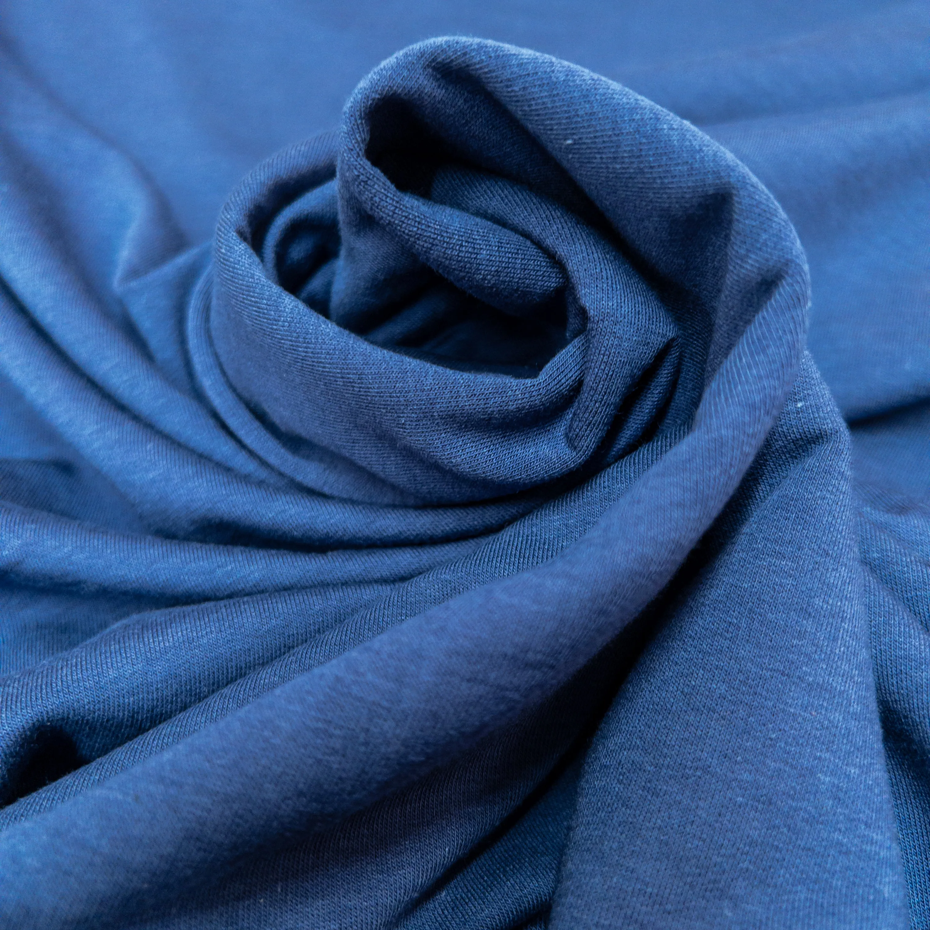 Bamboo/ Cotton French Terry in Midnight Blue