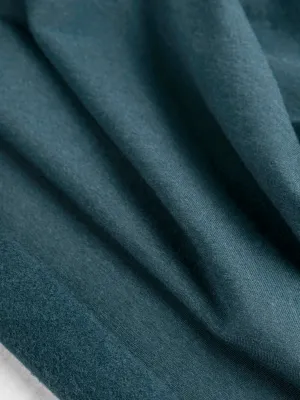 Bamboo Cotton Stretch Fleece - Teal