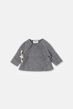 Bamboo newborn top - Grey