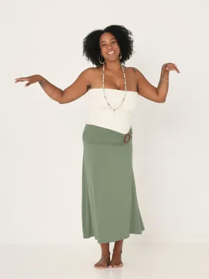 Bamboo Swishy Skirt - Eucalyptus