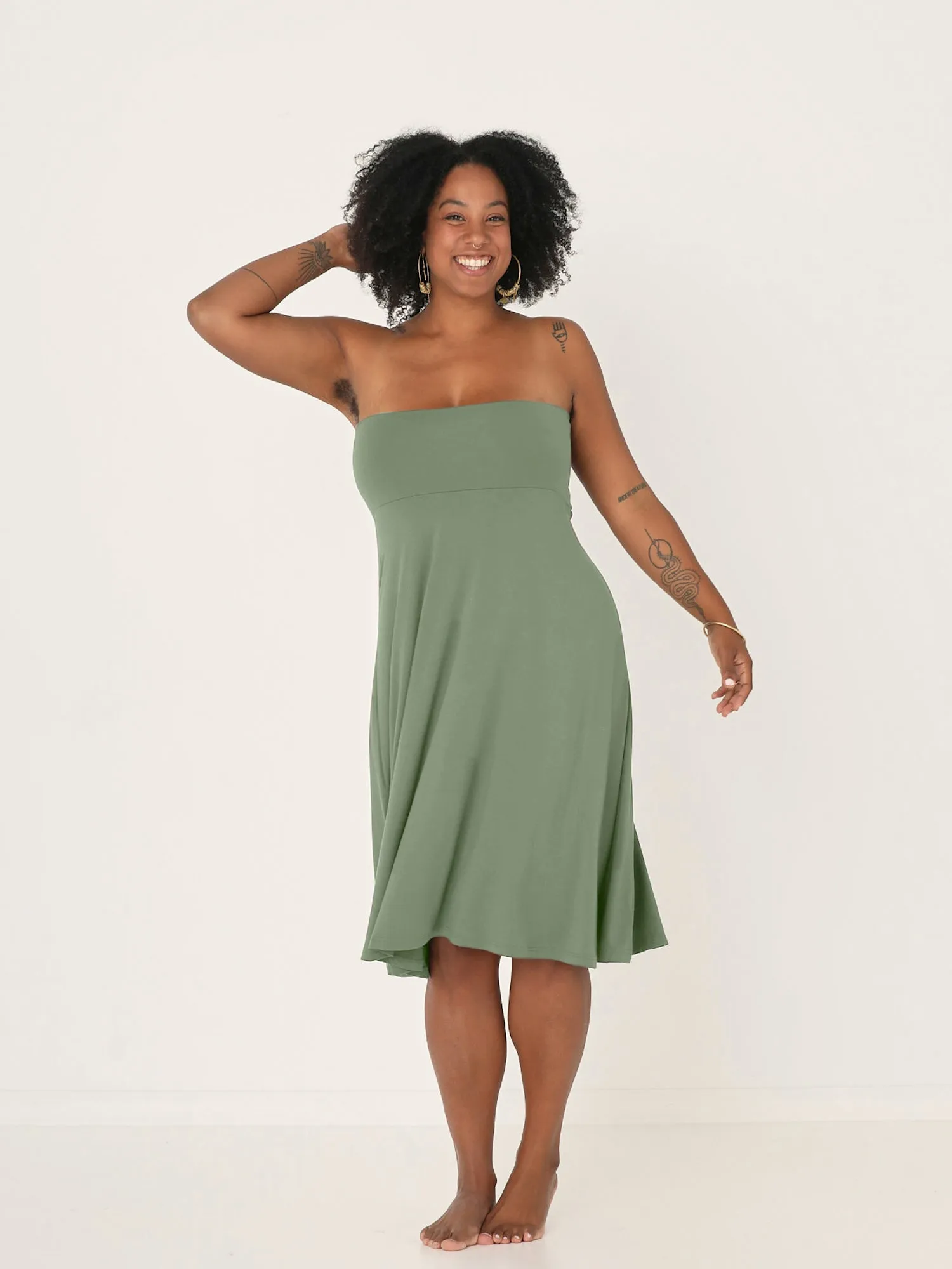 Bamboo Swishy Skirt - Eucalyptus