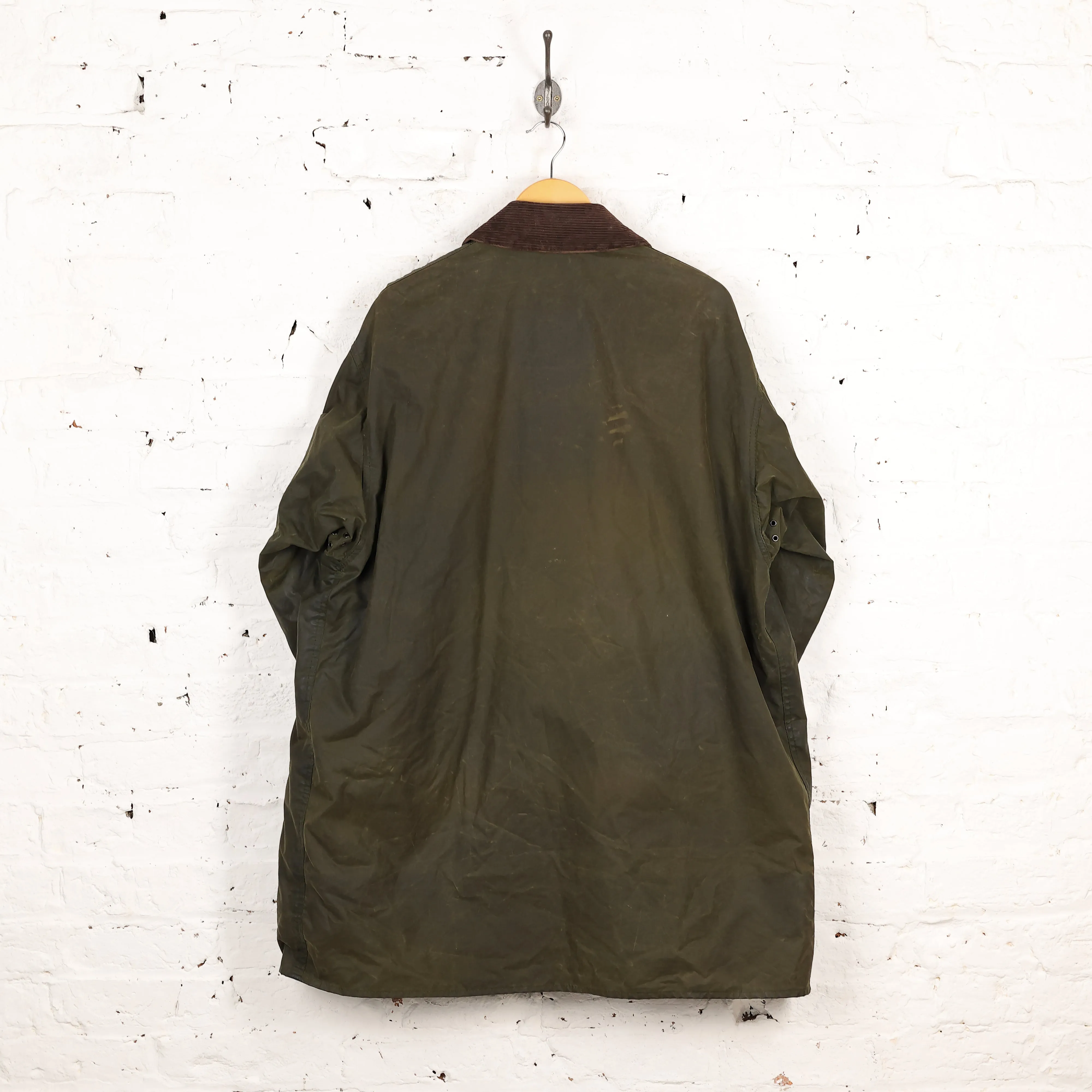 Barbour Border Wax Jacket Coat - Green - XL