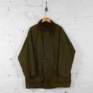 Barbour Border Wax Jacket - Green - L