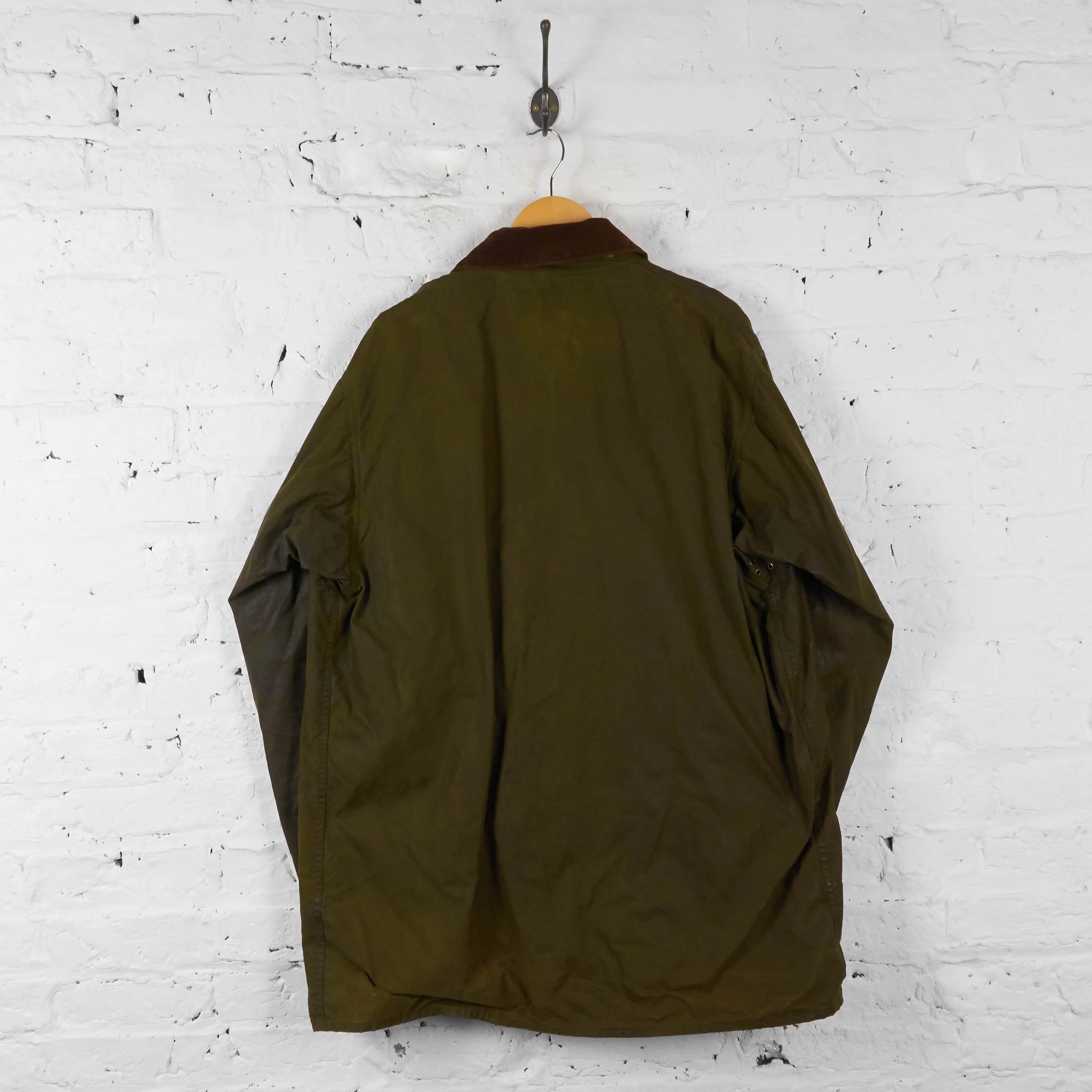Barbour Border Wax Jacket - Green - L