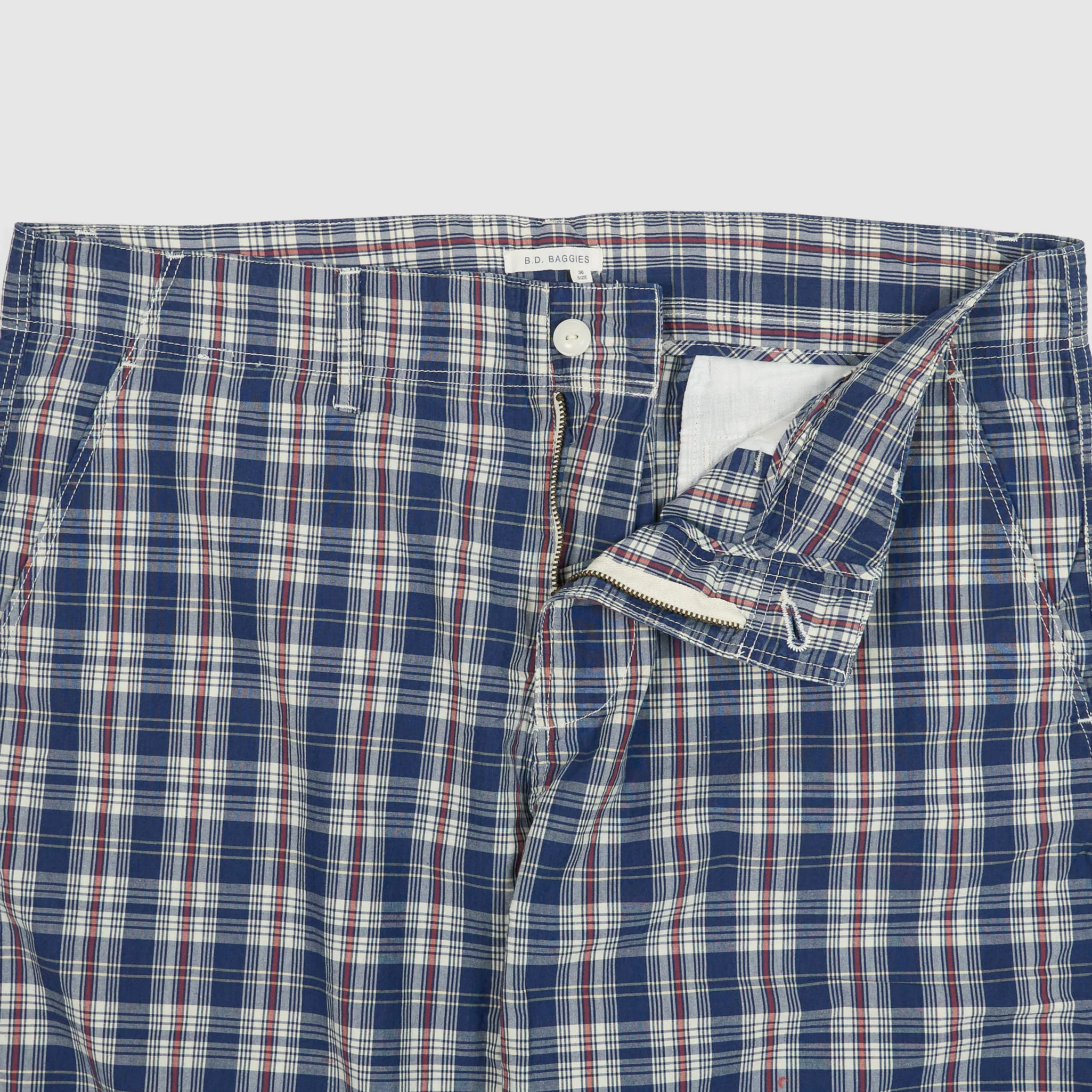 B.D. Baggies Indigo Plaid Pant