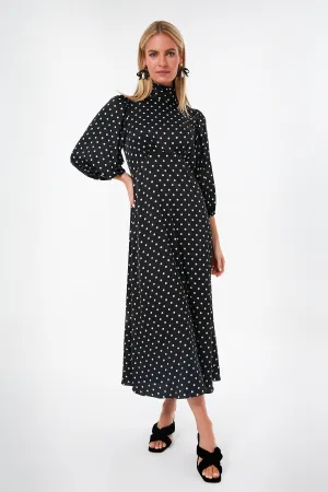 Black and White Polka Dot Roberts Dress