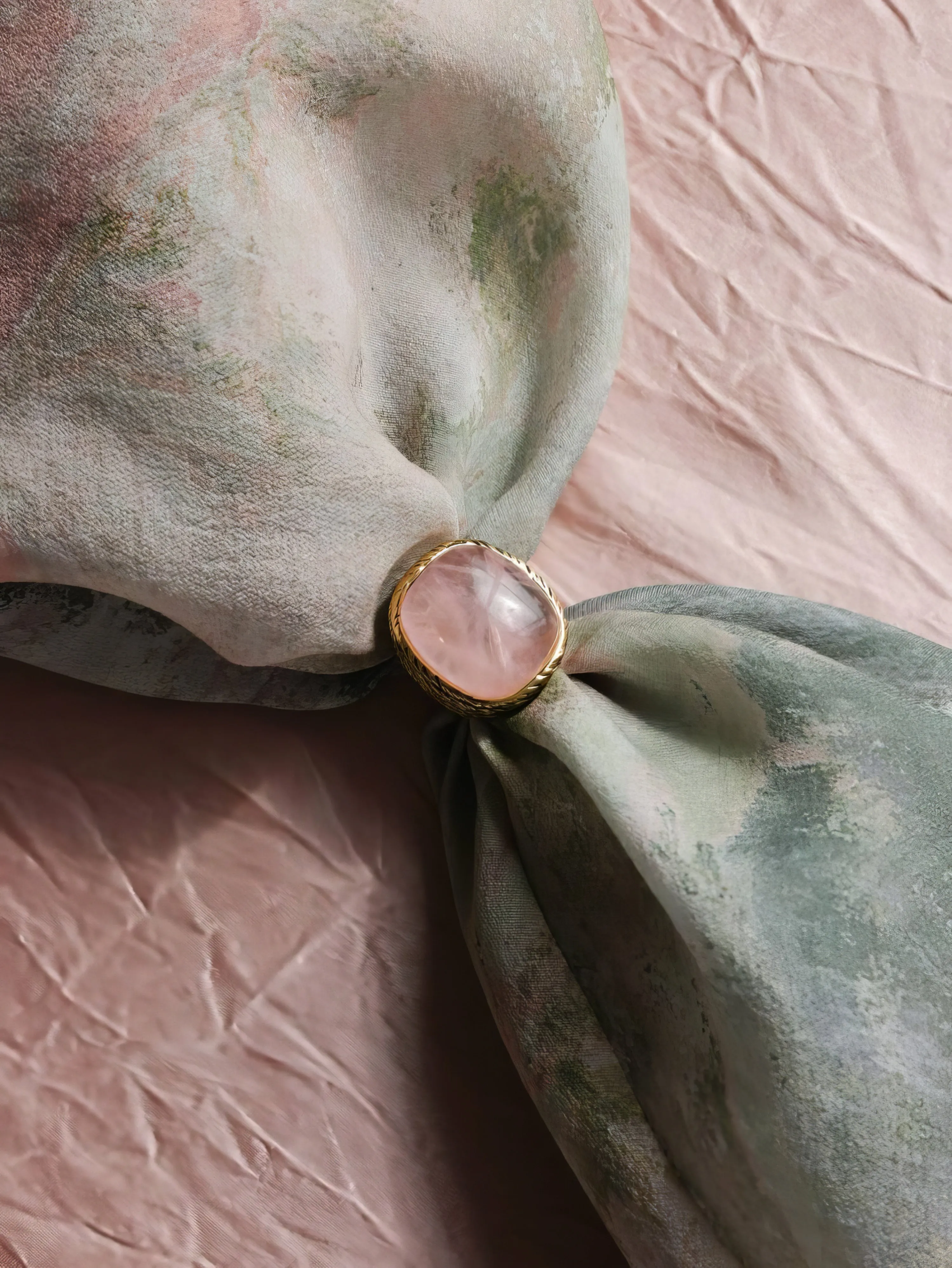 Blush Satin Bias Skirt