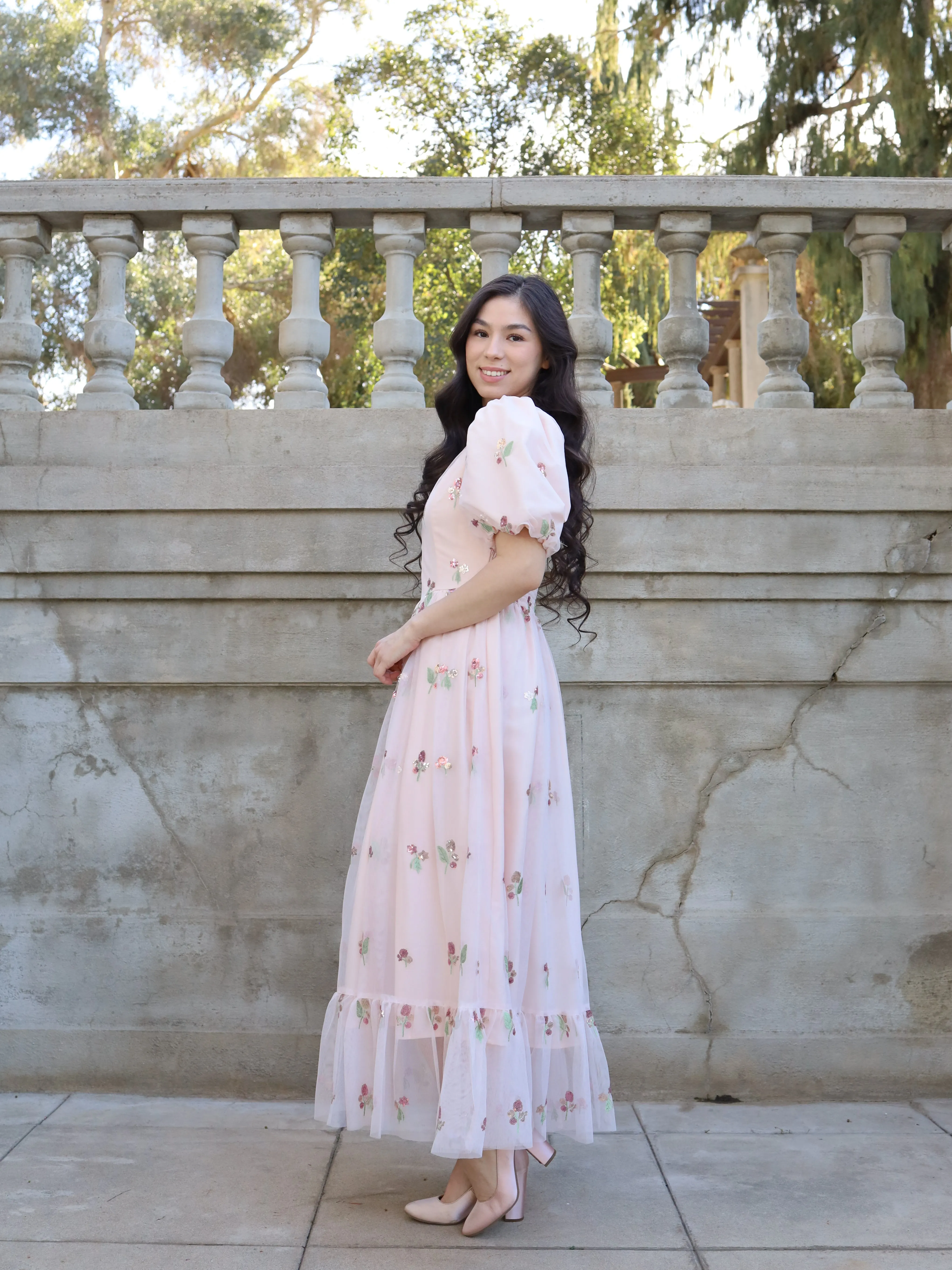 Blushing Petals Dress