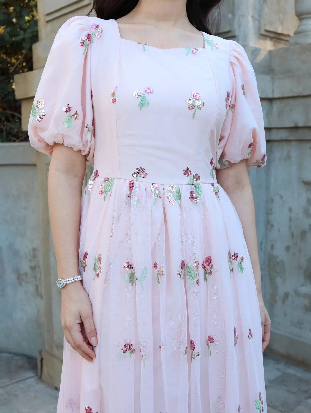 Blushing Petals Dress