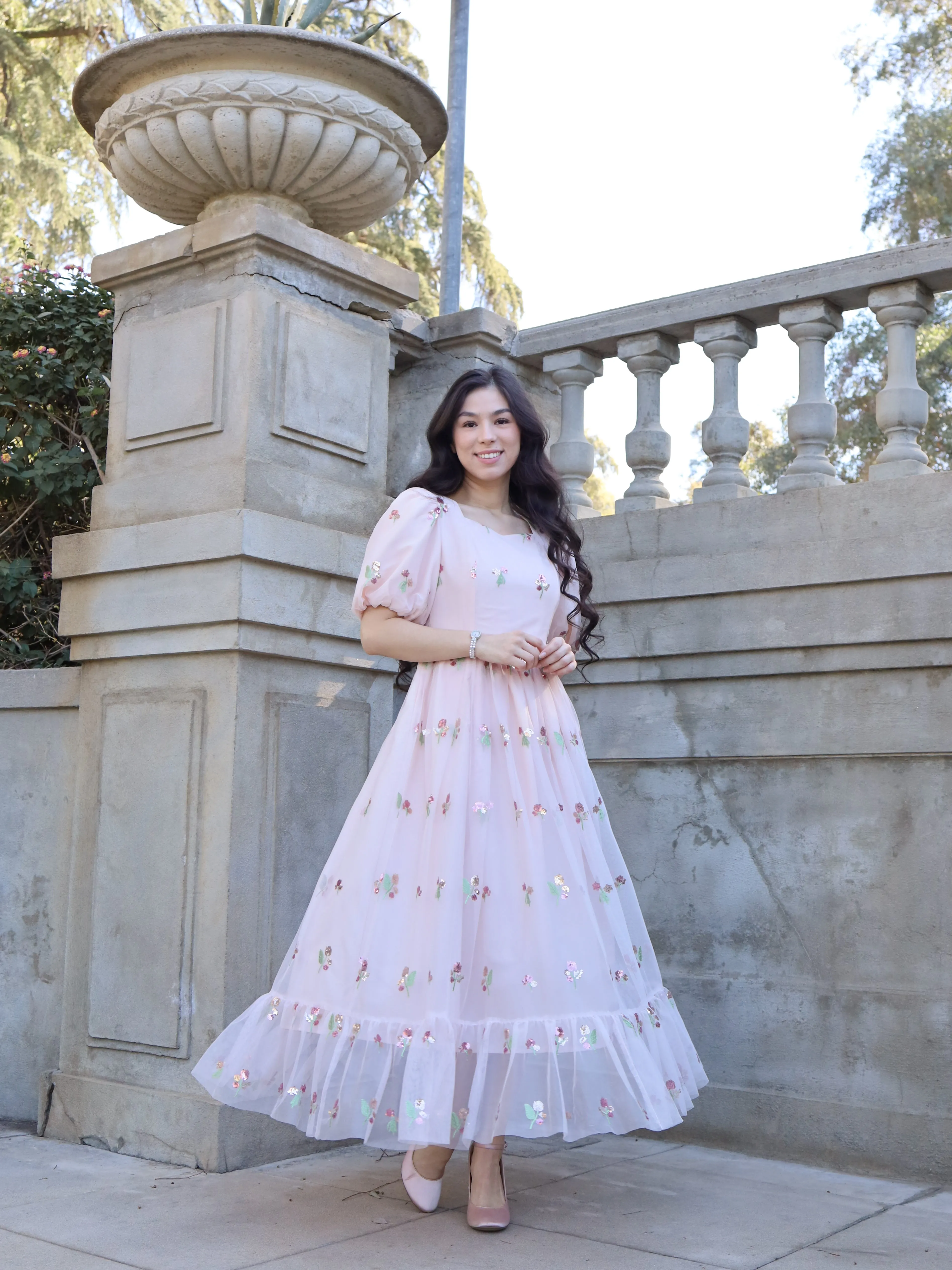 Blushing Petals Dress