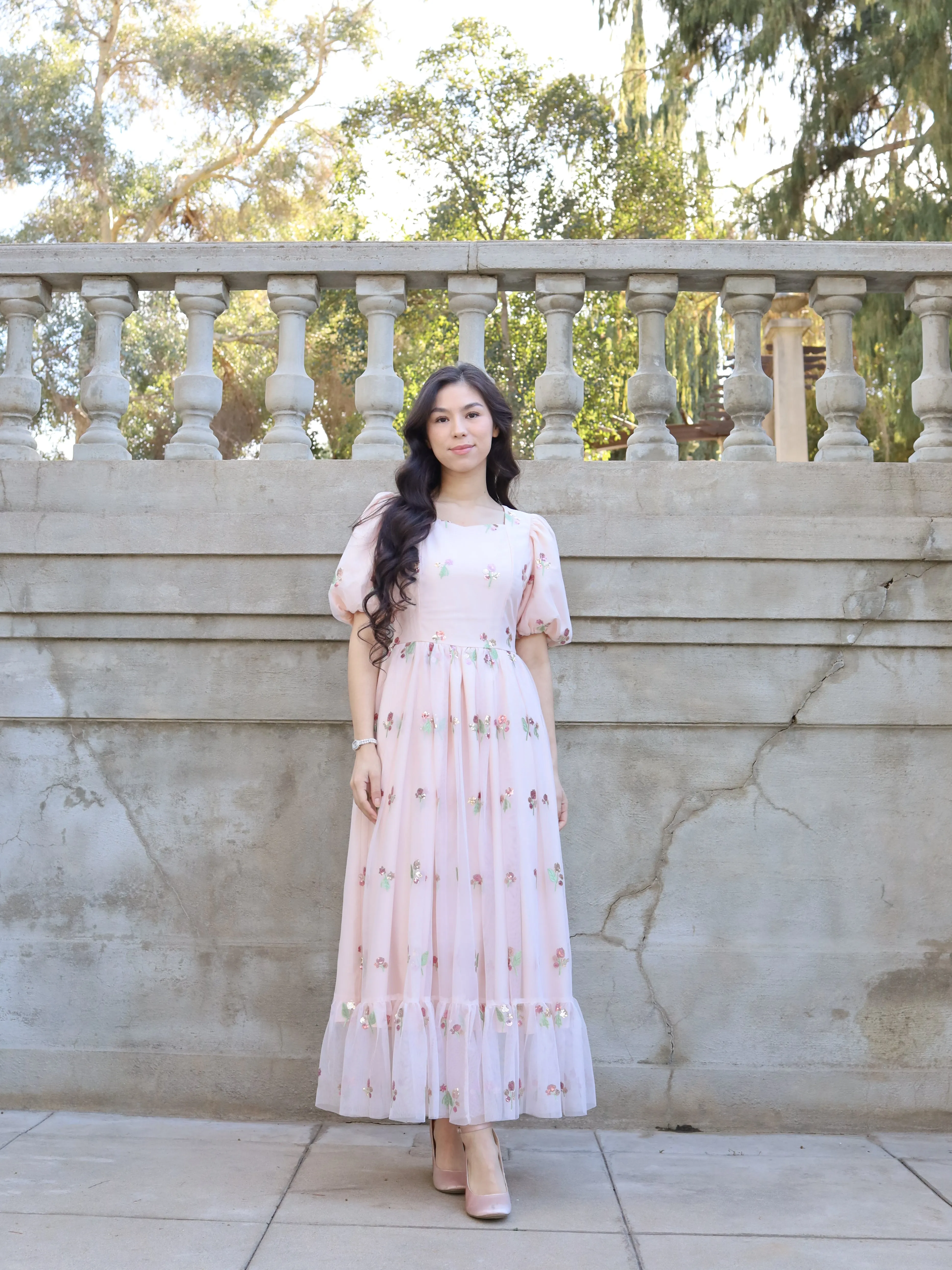 Blushing Petals Dress