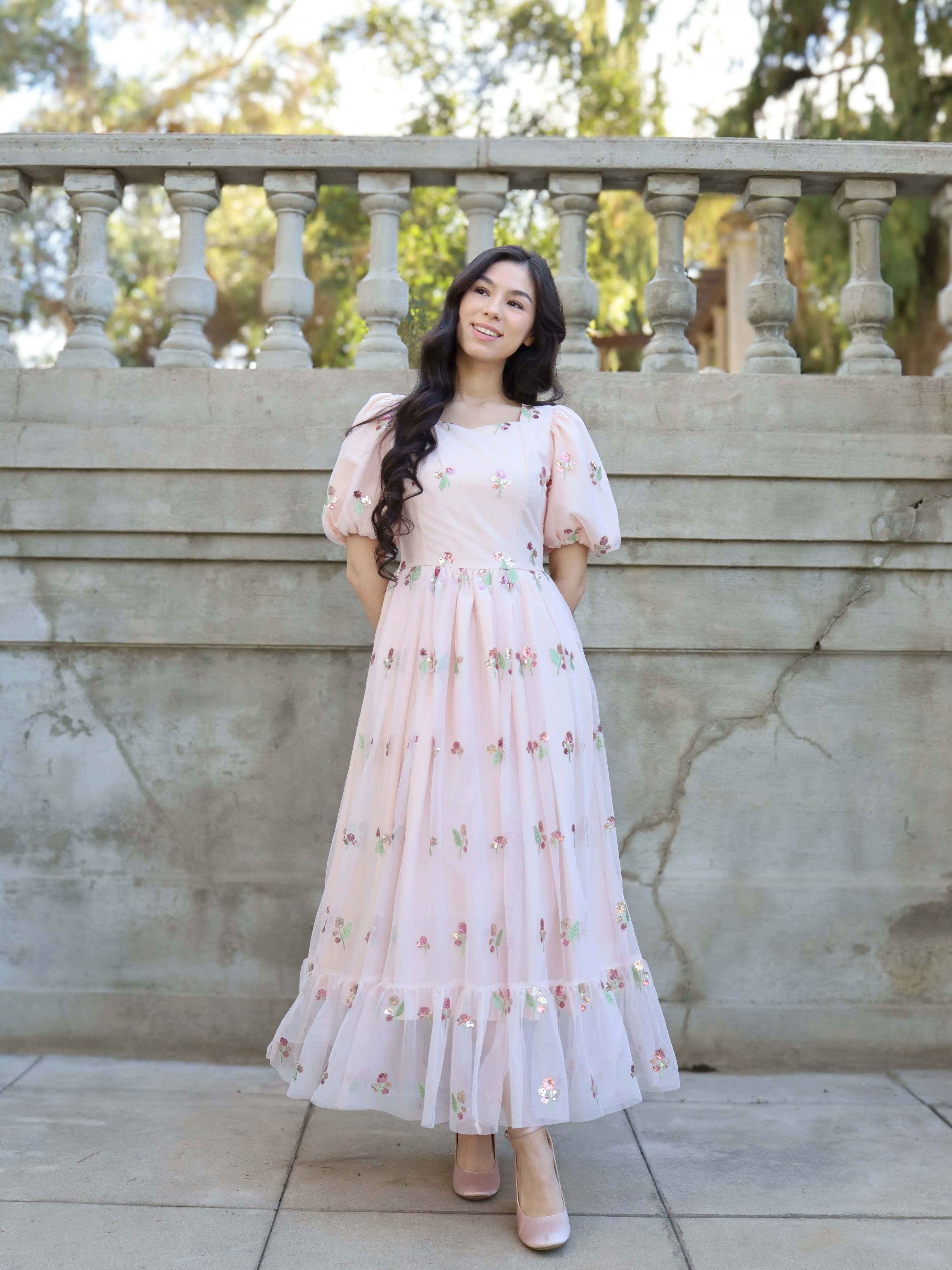 Blushing Petals Dress