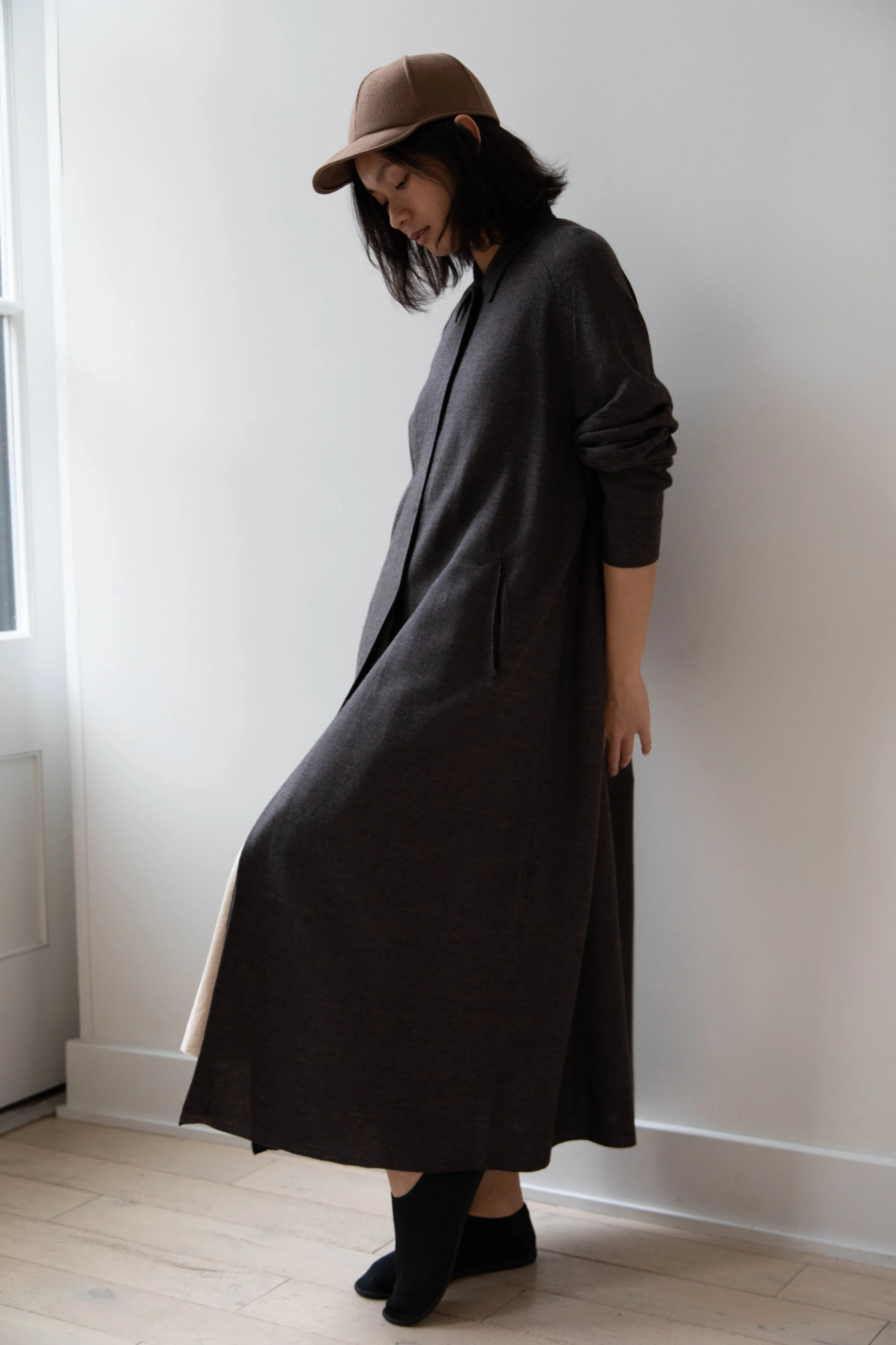 Boboutic | Robe Manteau in Black Brown
